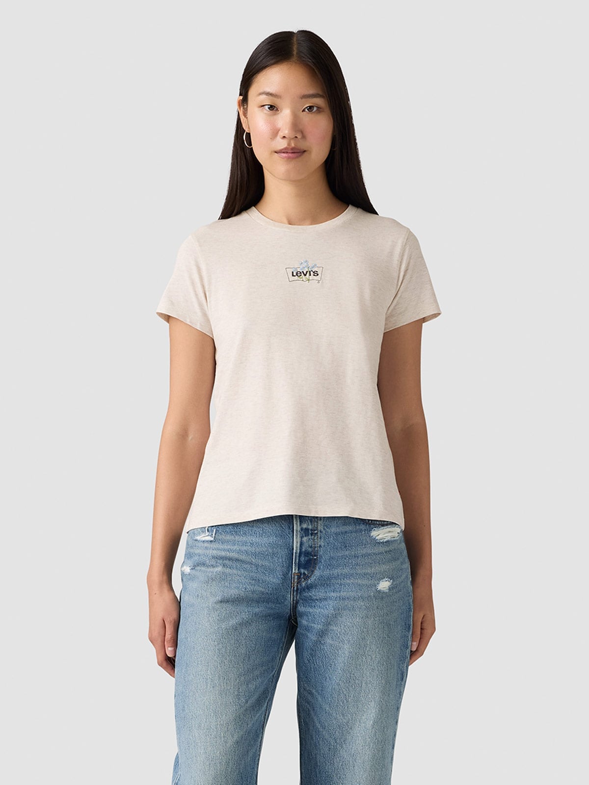POLO ALGODÓN MUJER LEVI'S THE PERFECT TEE FLORAL - 1