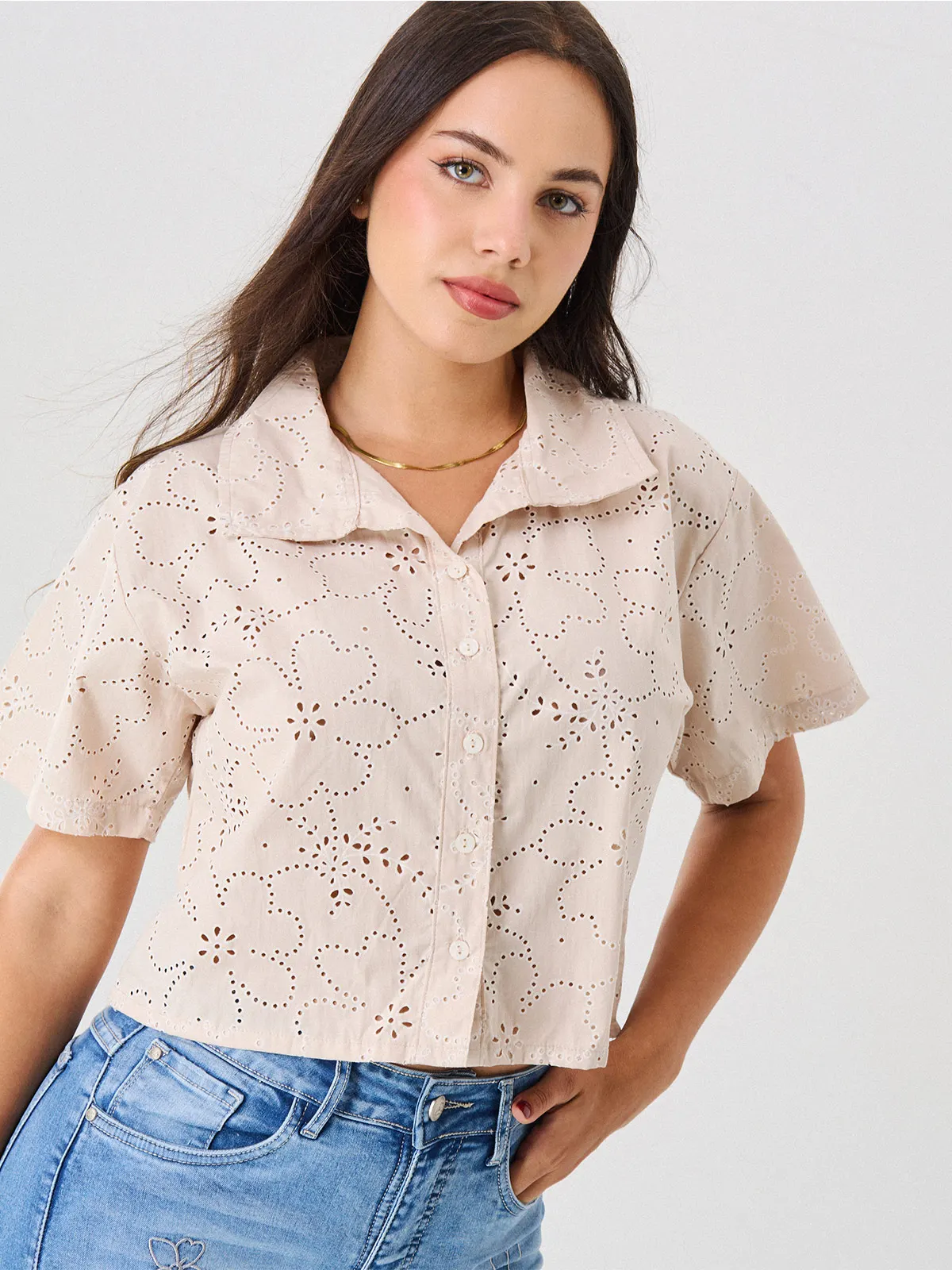 BLUSA MANGA CORTA ALEJANDRA BAIGORRIA MUJER NOELIA - 3