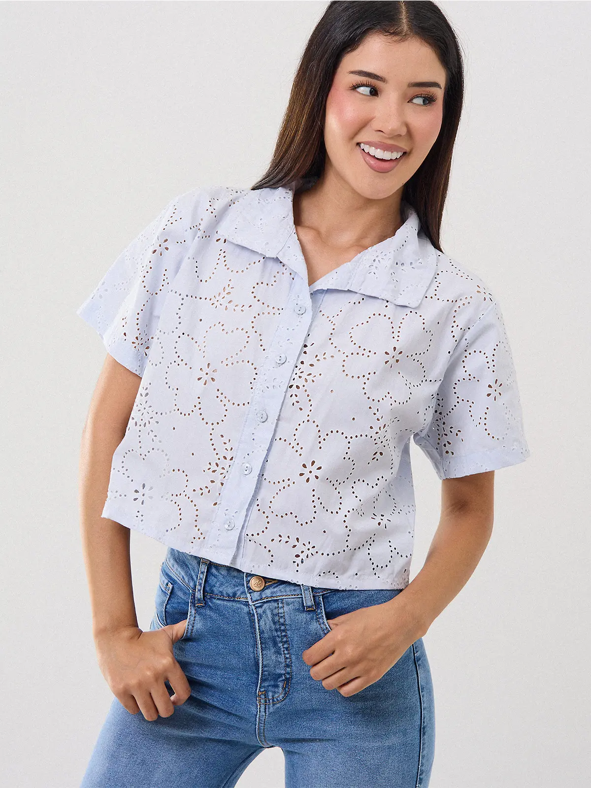 BLUSA MANGA CORTA ALEJANDRA BAIGORRIA MUJER NOELIA - 1