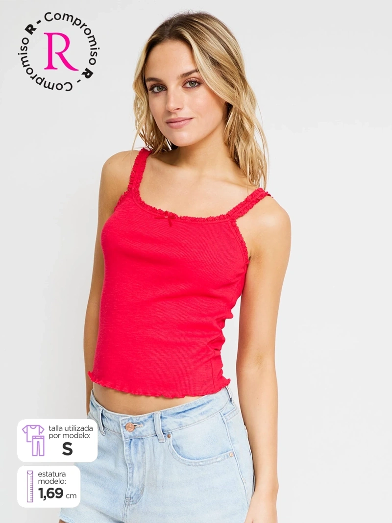POLO SIN MANGAS ALGODÓN MUJER INDEX - 1
