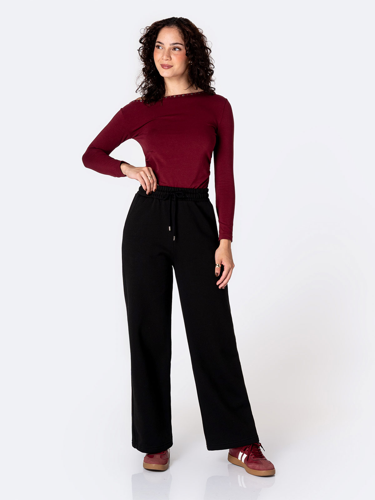 PANTALÓN PALAZZO MUJER PIONIER FRANELA AXLINT - 1