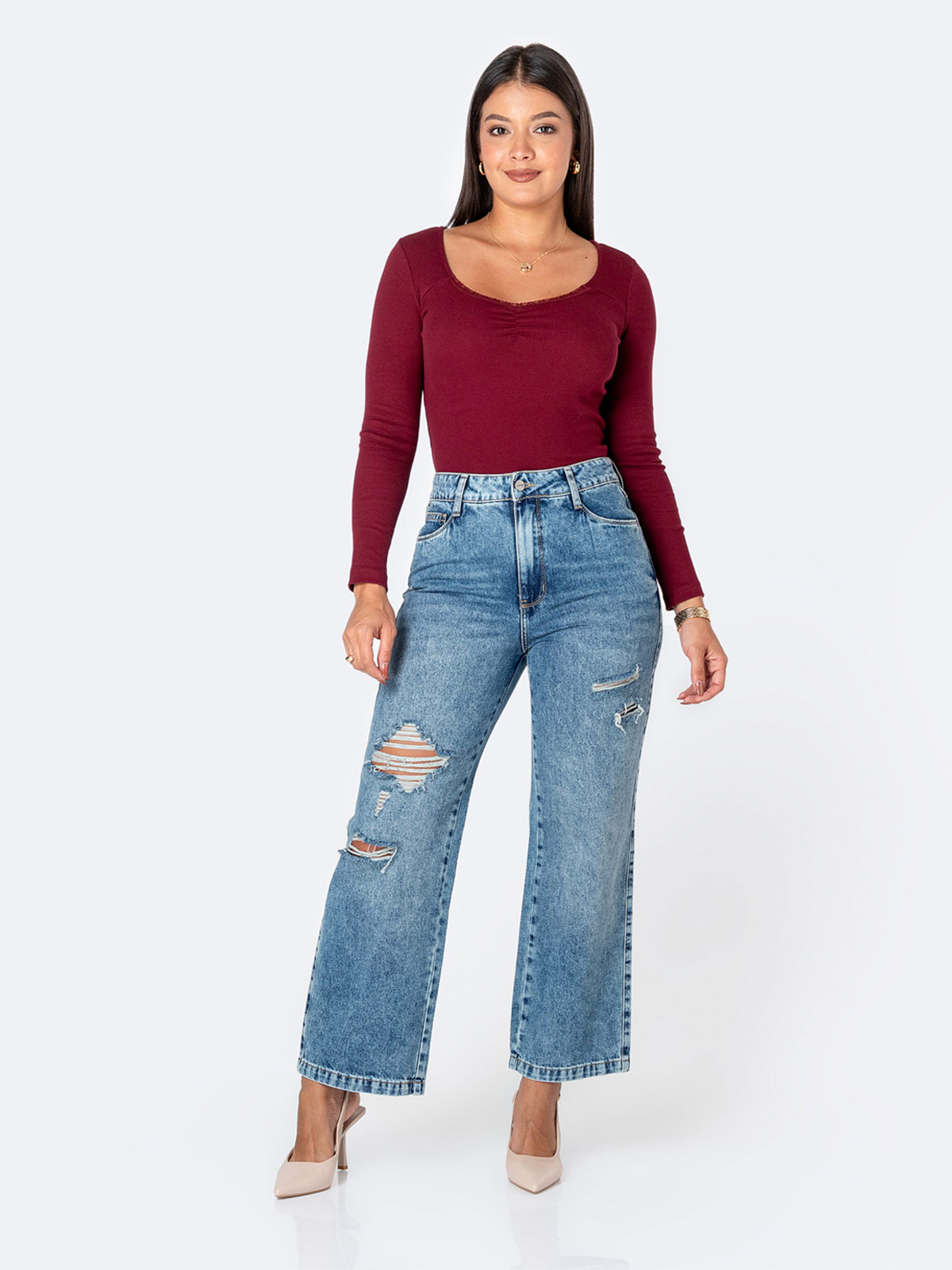 JEANS STRAIGHT MUJER PIONIER DEBRAHT - 1