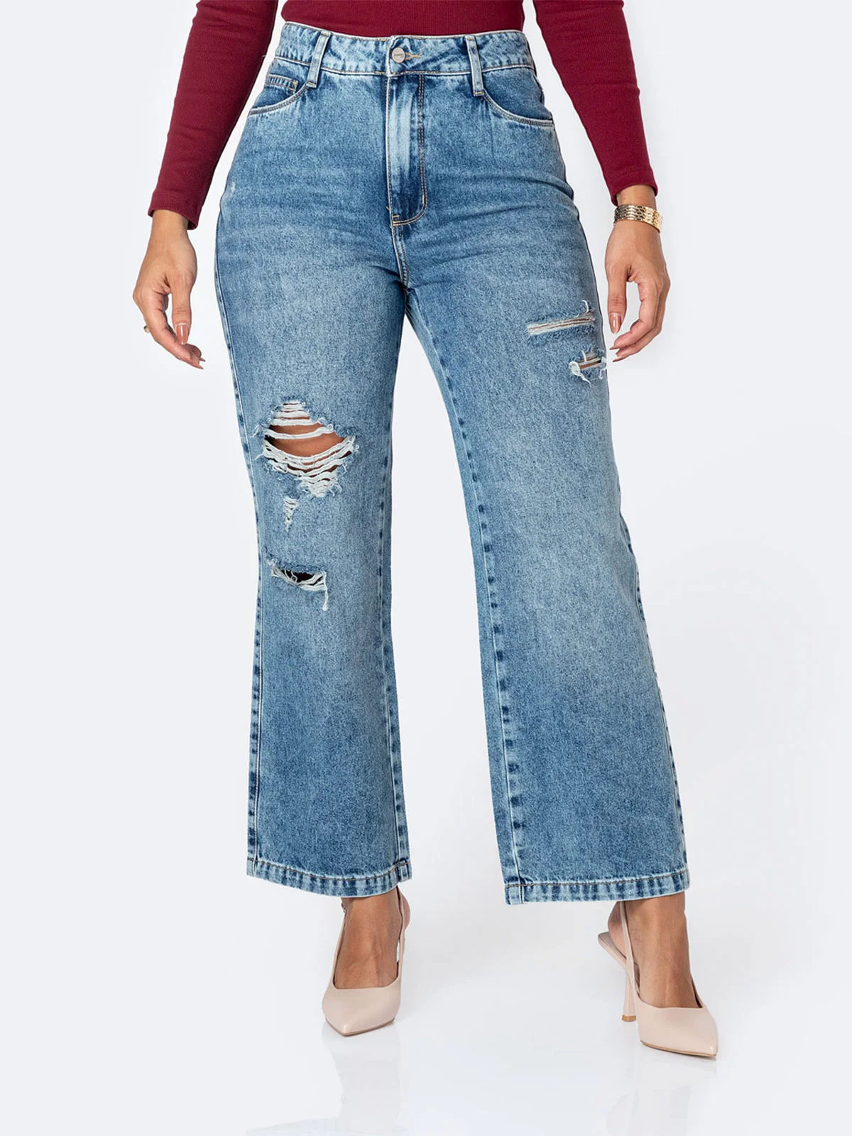 JEANS STRAIGHT MUJER PIONIER DEBRAHT - 2