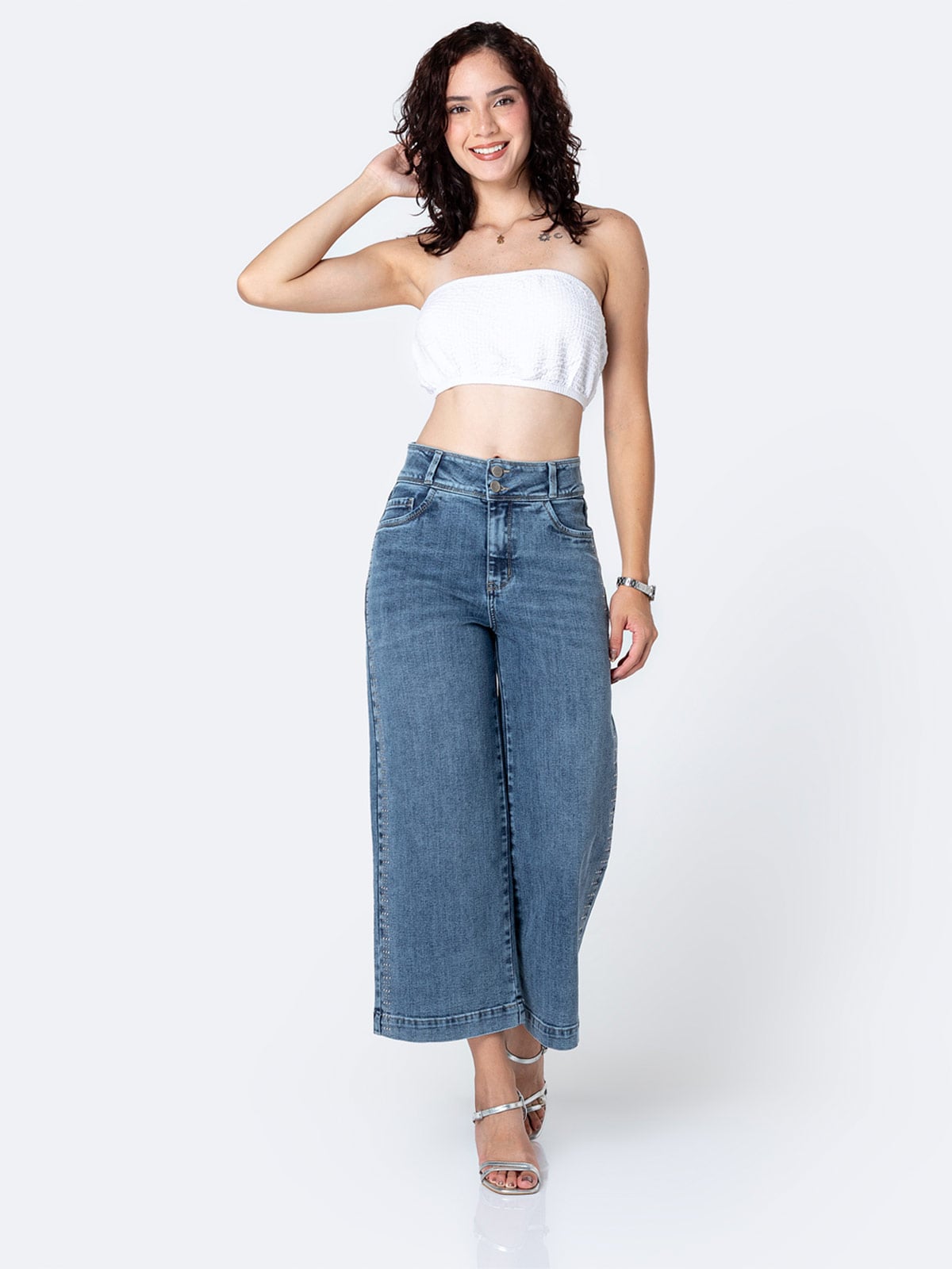JEANS CULOTTE MUJER PIONIER NERAY - 1