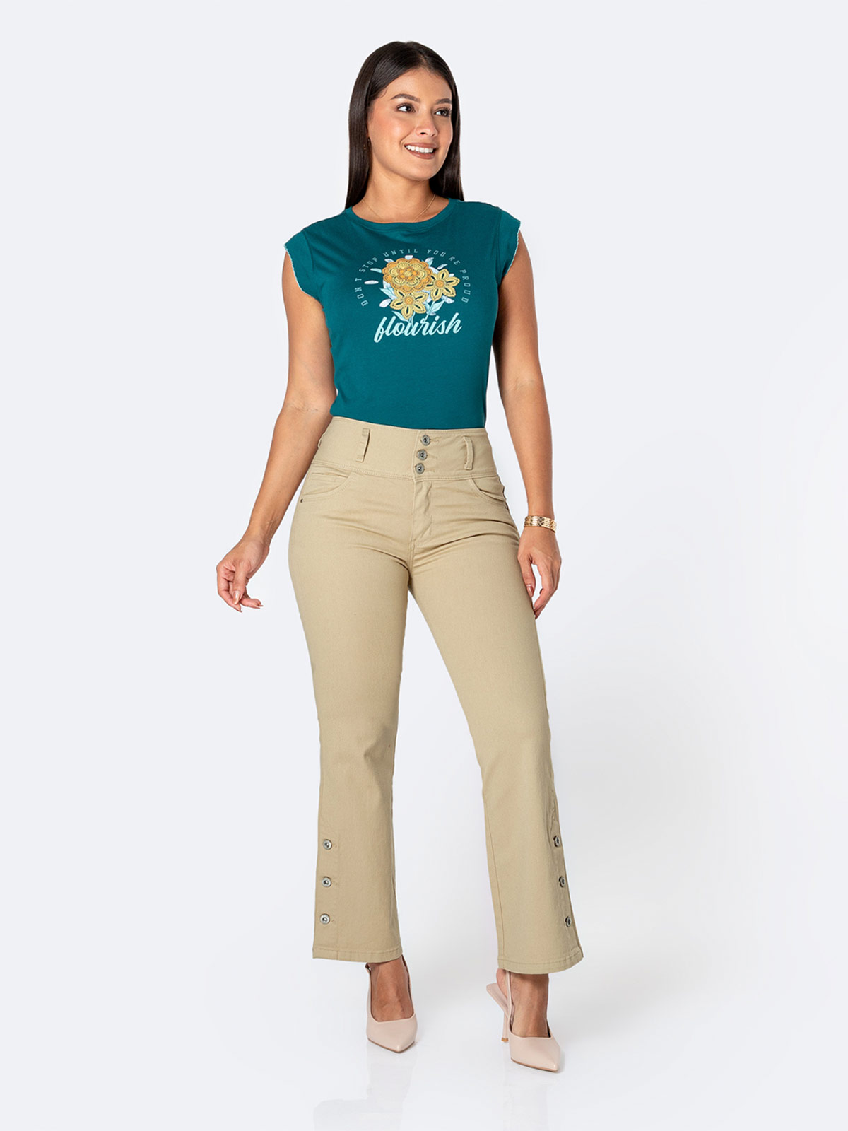 PANTALÓN FLARE MUJER PIONIER SEREYA - 1