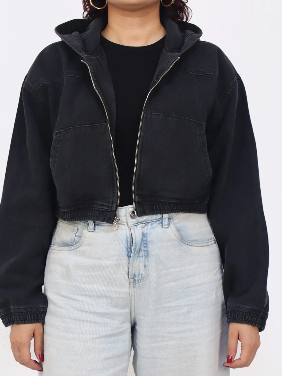 CASACA MUJER KAYRA POBLET PERFECT FIT CAZADORA DENIM ZIPPER - 1