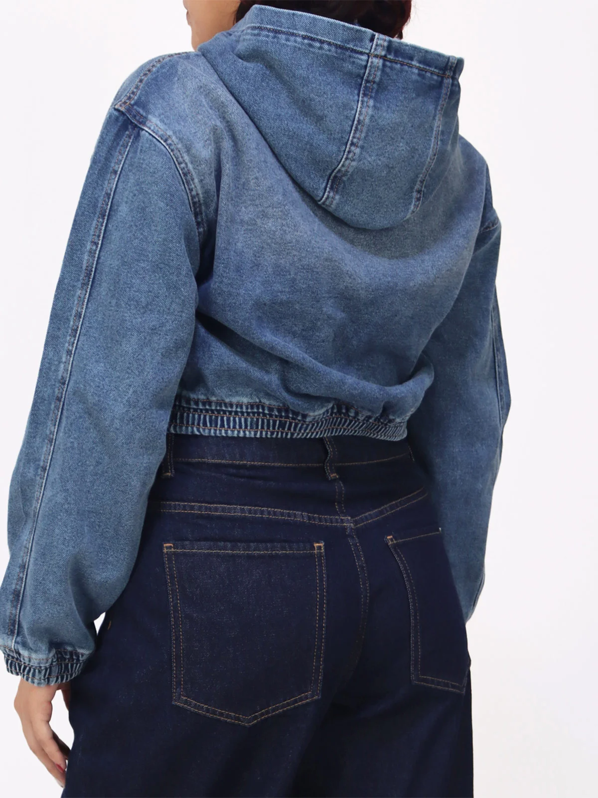 CASACA MUJER KAYRA POBLET PERFECT FIT CAZADORA DENIM ZIPPER - 3