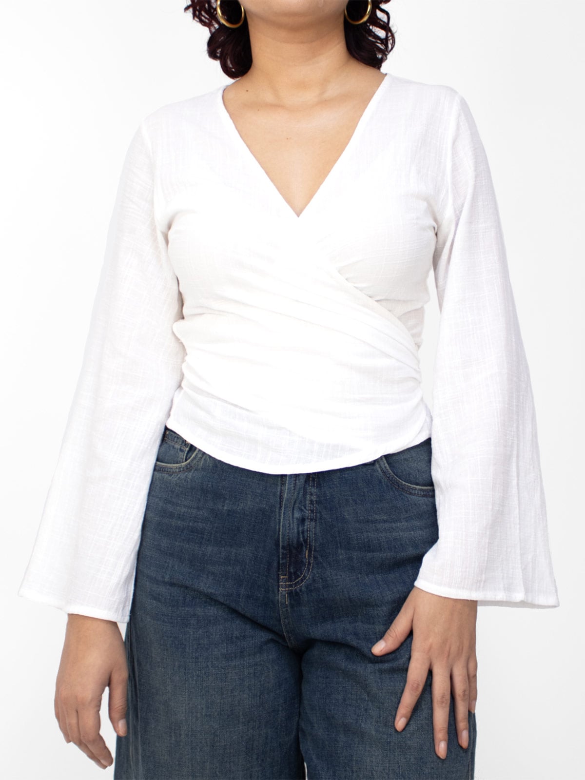 BLUSA MANGA LARGA MUJER KAYRA POBLET ARIANA CRUZADA - 1
