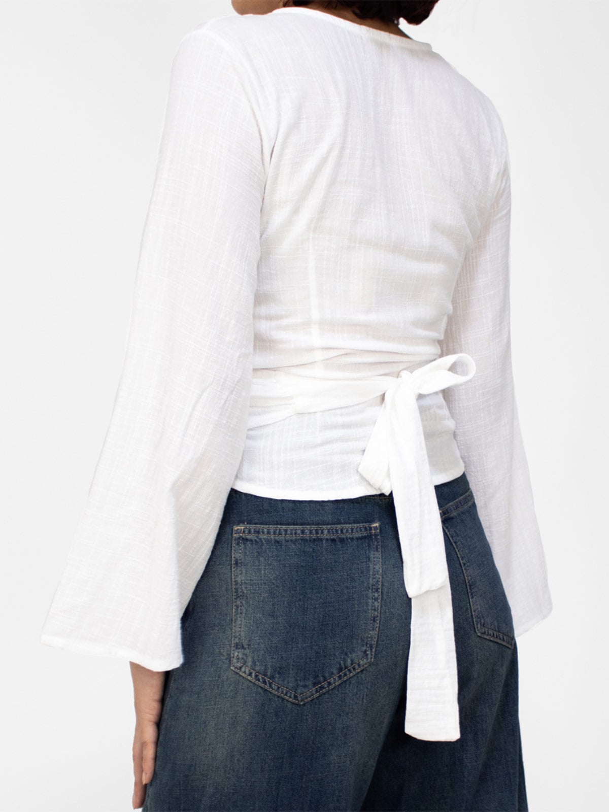 BLUSA MANGA LARGA MUJER KAYRA POBLET ARIANA CRUZADA - 2