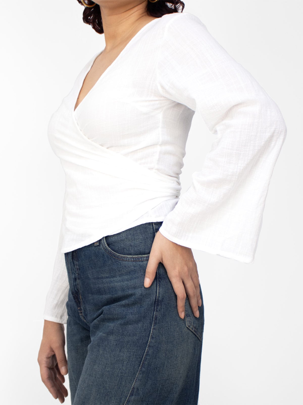 BLUSA MANGA LARGA MUJER KAYRA POBLET ARIANA CRUZADA - 3