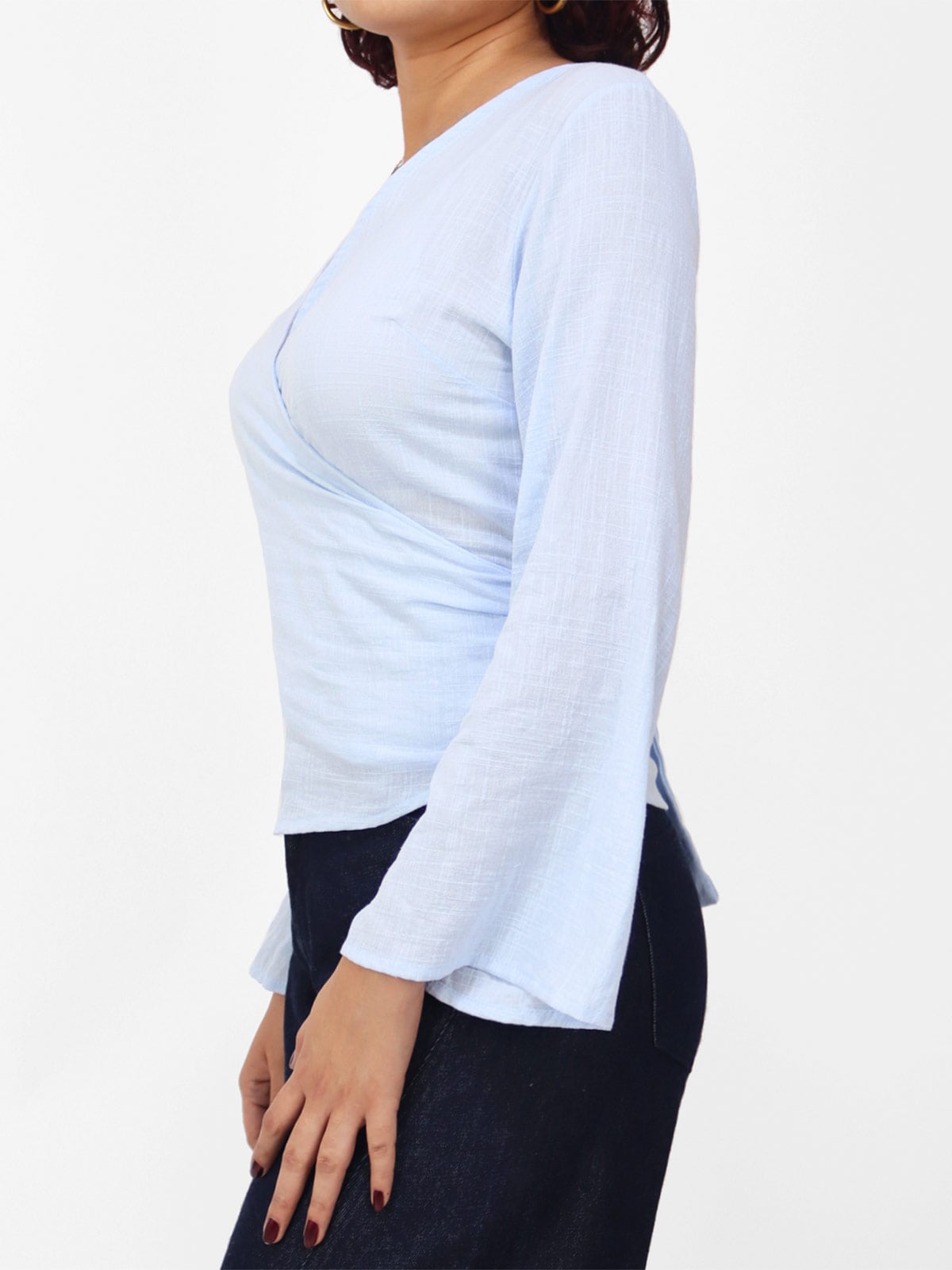BLUSA MANGA LARGA MUJER KAYRA POBLET ARIANA CRUZADA - 2