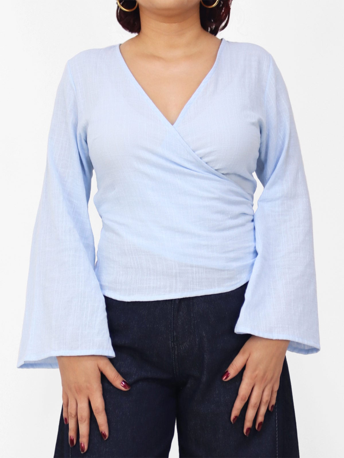 BLUSA MANGA LARGA MUJER KAYRA POBLET ARIANA CRUZADA - 1