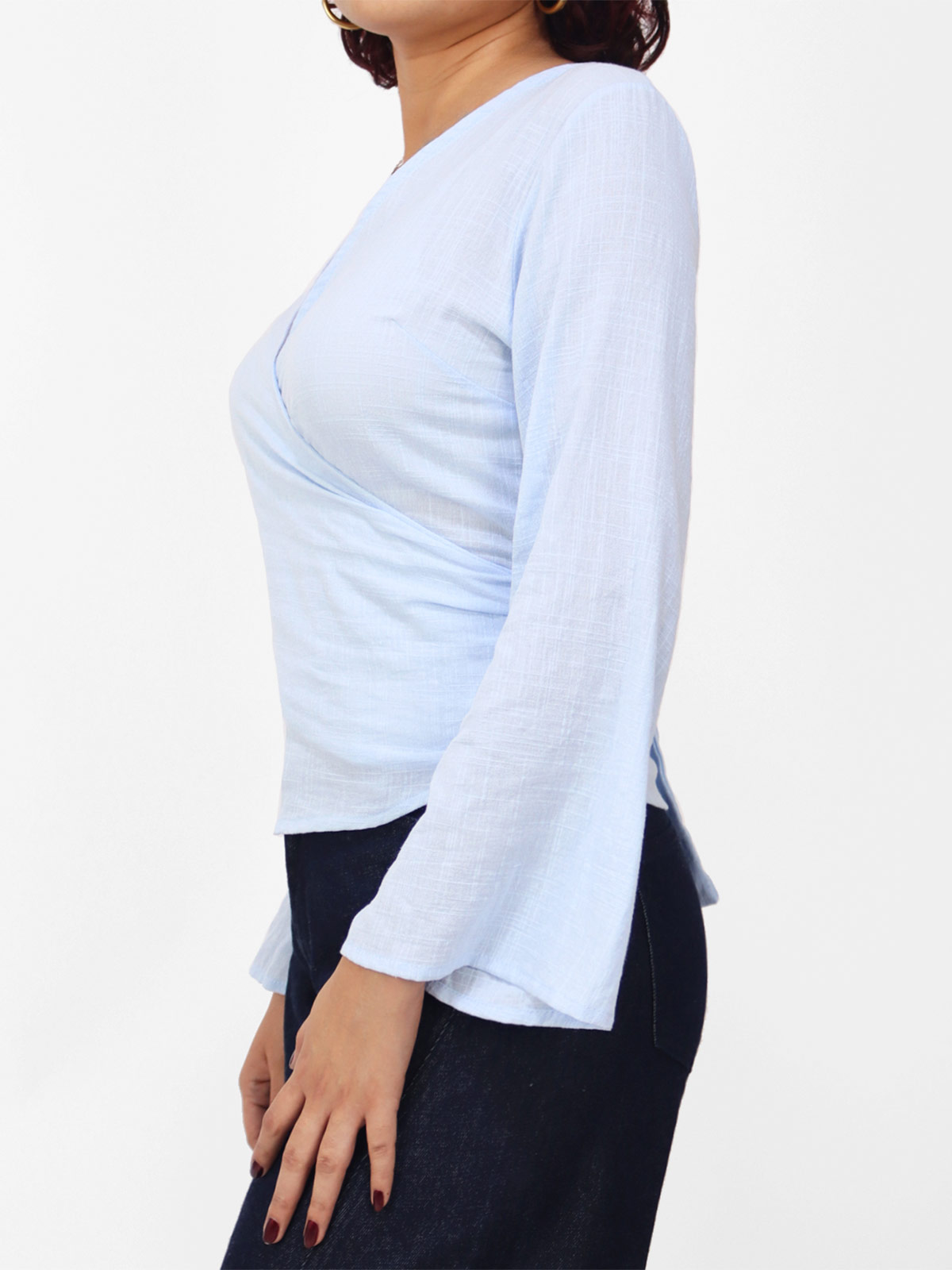 BLUSA MANGA LARGA MUJER KAYRA POBLET ARIANA CRUZADA - 2