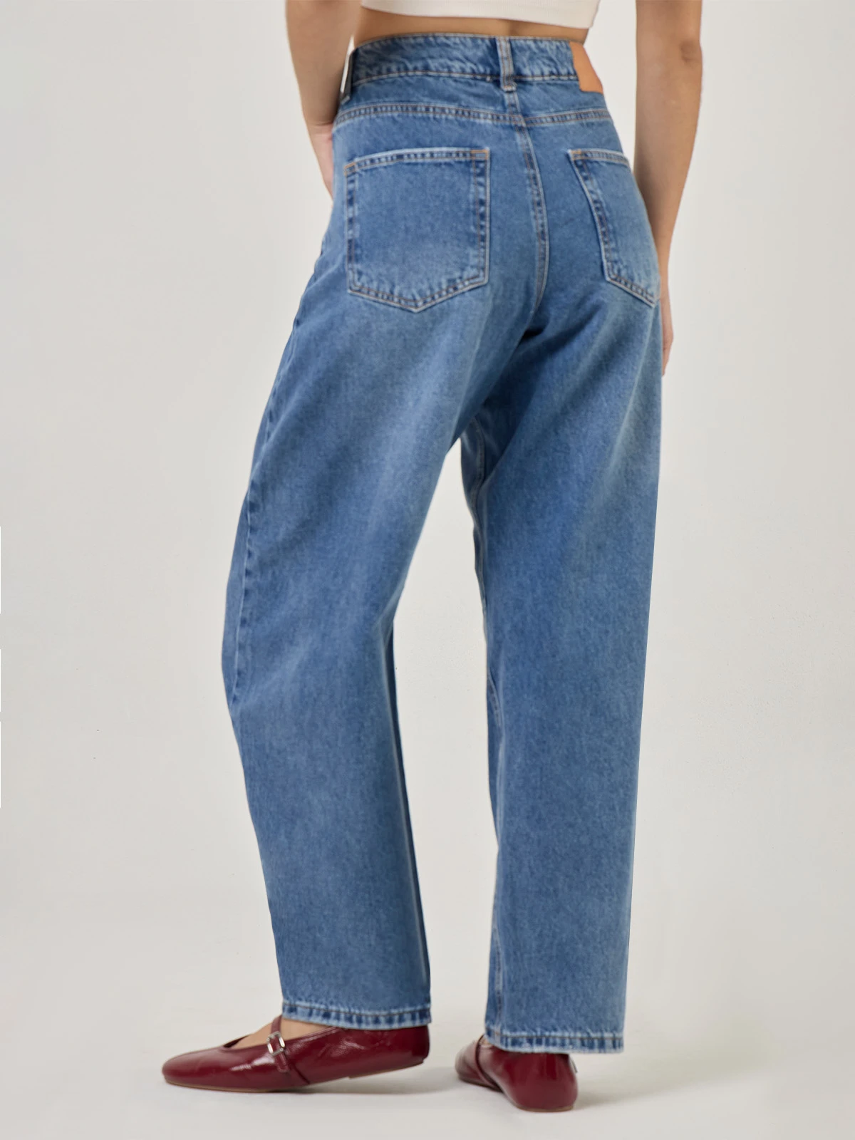 JEANS ALGODÓN BAGGY BARREL MUJER AERO - 2