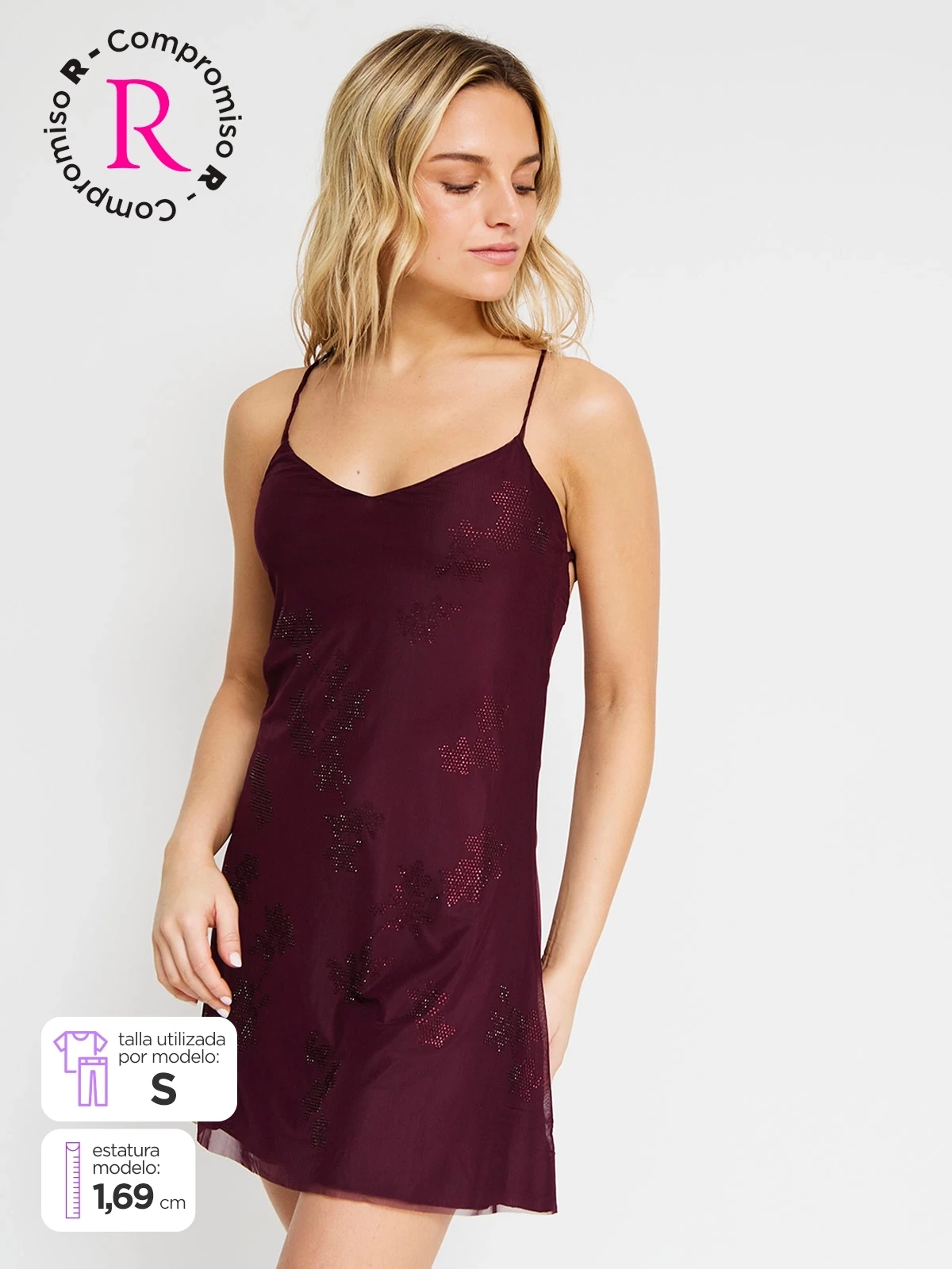 VESTIDO CORTO MUJER INDEX - 1