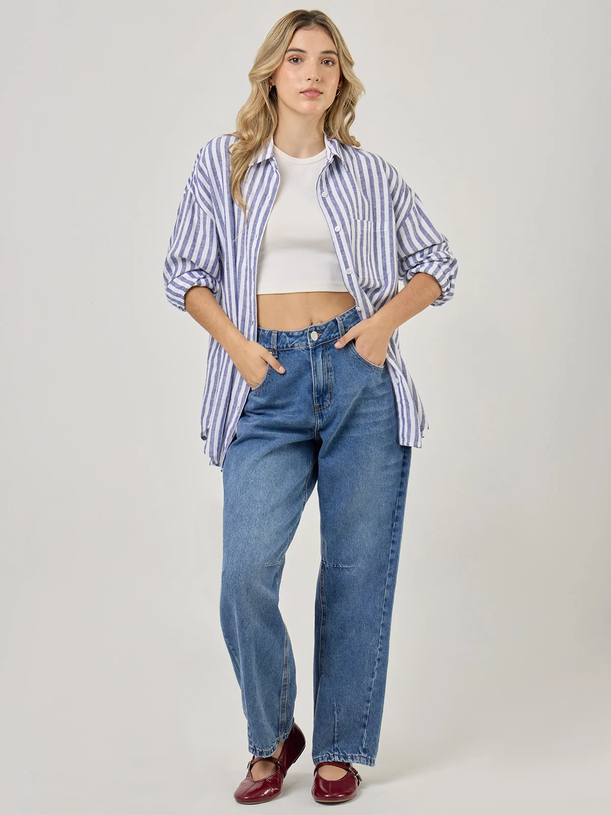 BLUSA MANGA LARGA MUJER AERO CAMI - 5
