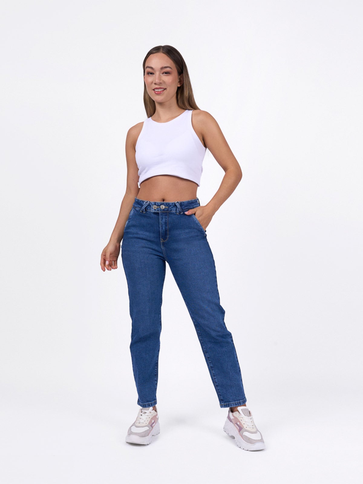 JEANS MUJER MACHINE YANELA - 1