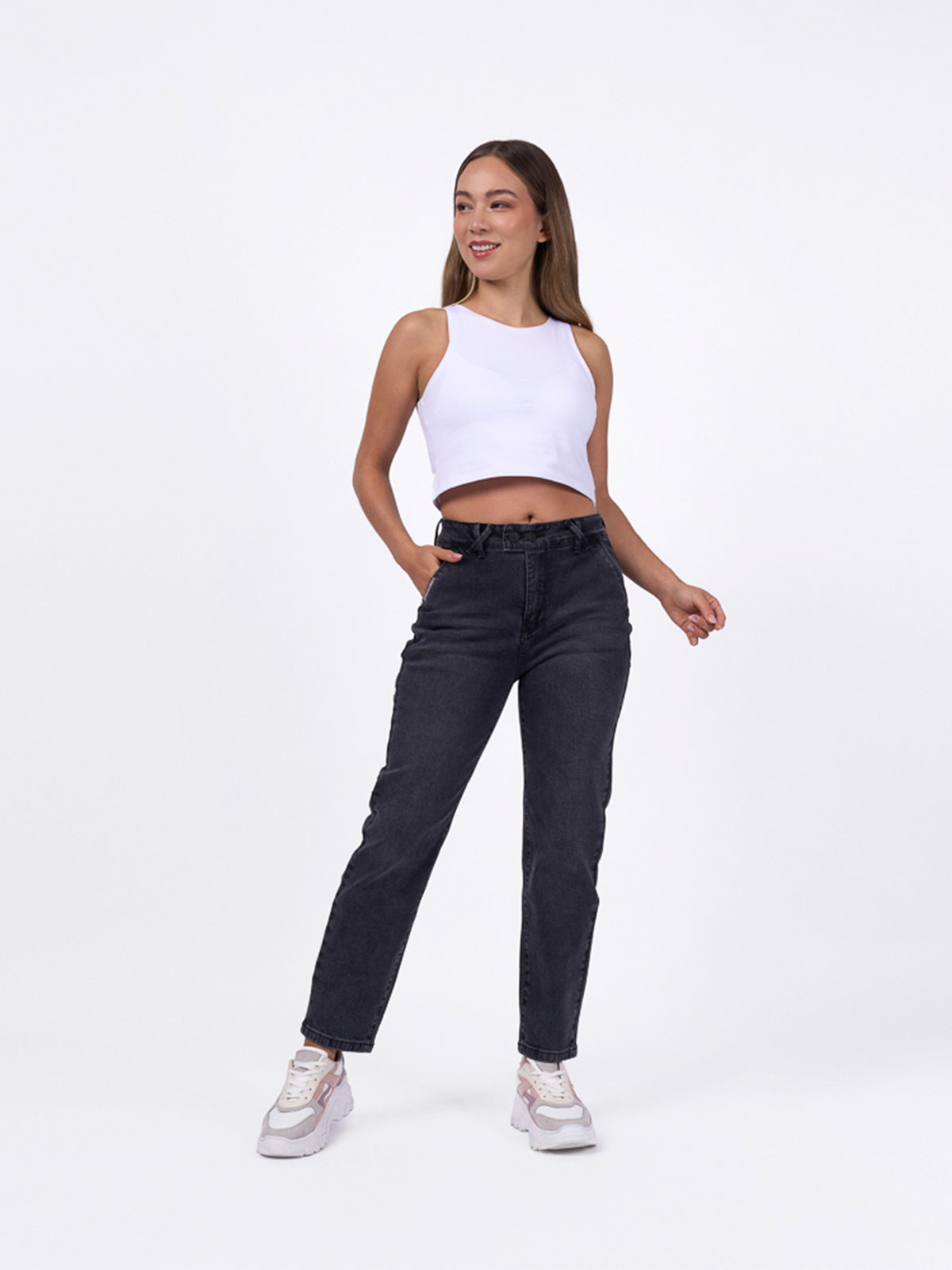 JEANS MUJER MACHINE YANELA - 1