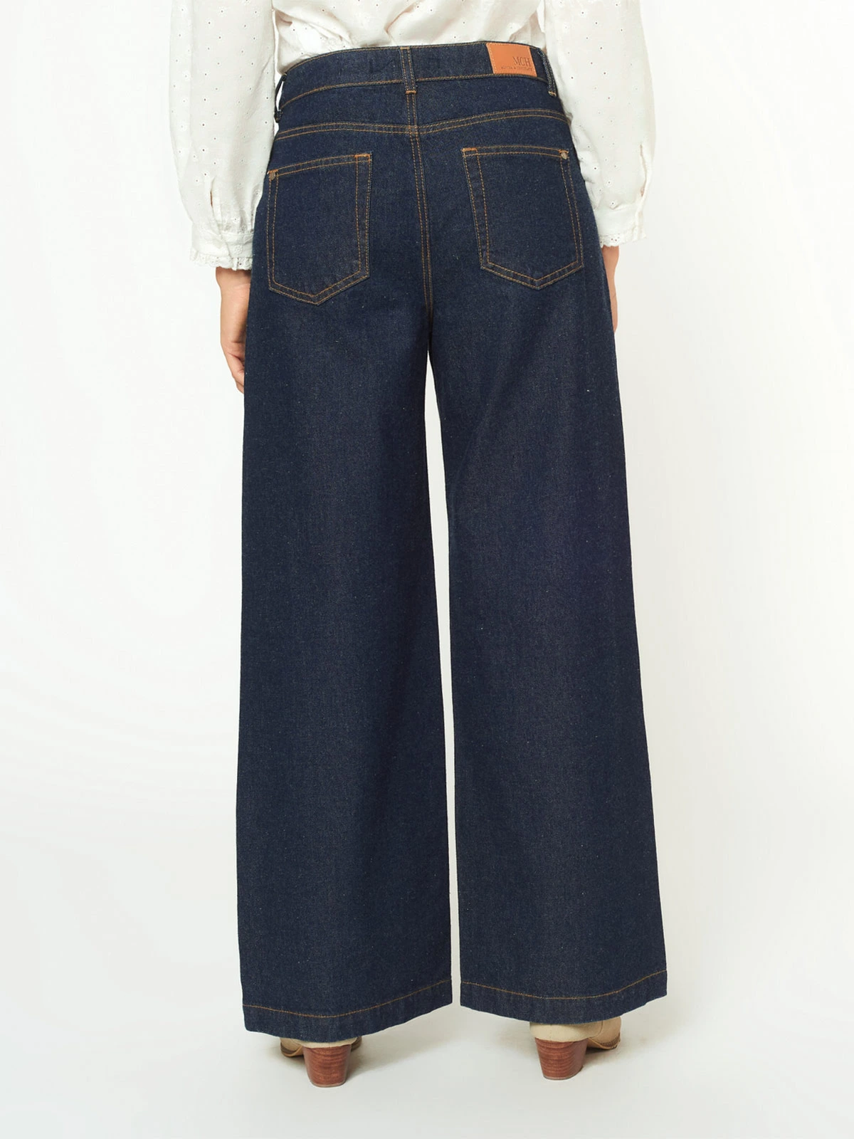 JEANS WIDE LEG MUJER MENTHA Y CHOCOLATE ALISON - 3