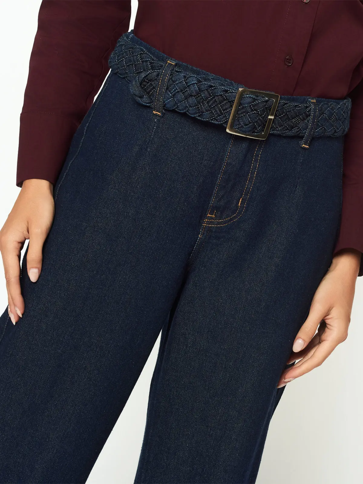 JEANS WIDE LEG MUJER MENTHA Y CHOCOLATE SONIA - 4