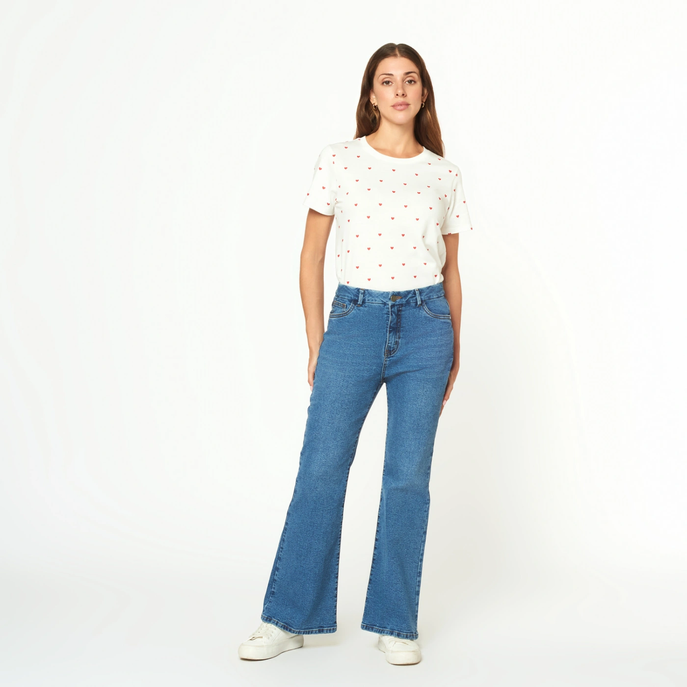 JEAN FLARE MUJER MENTHA Y CHOCOLATE ANIE - 1