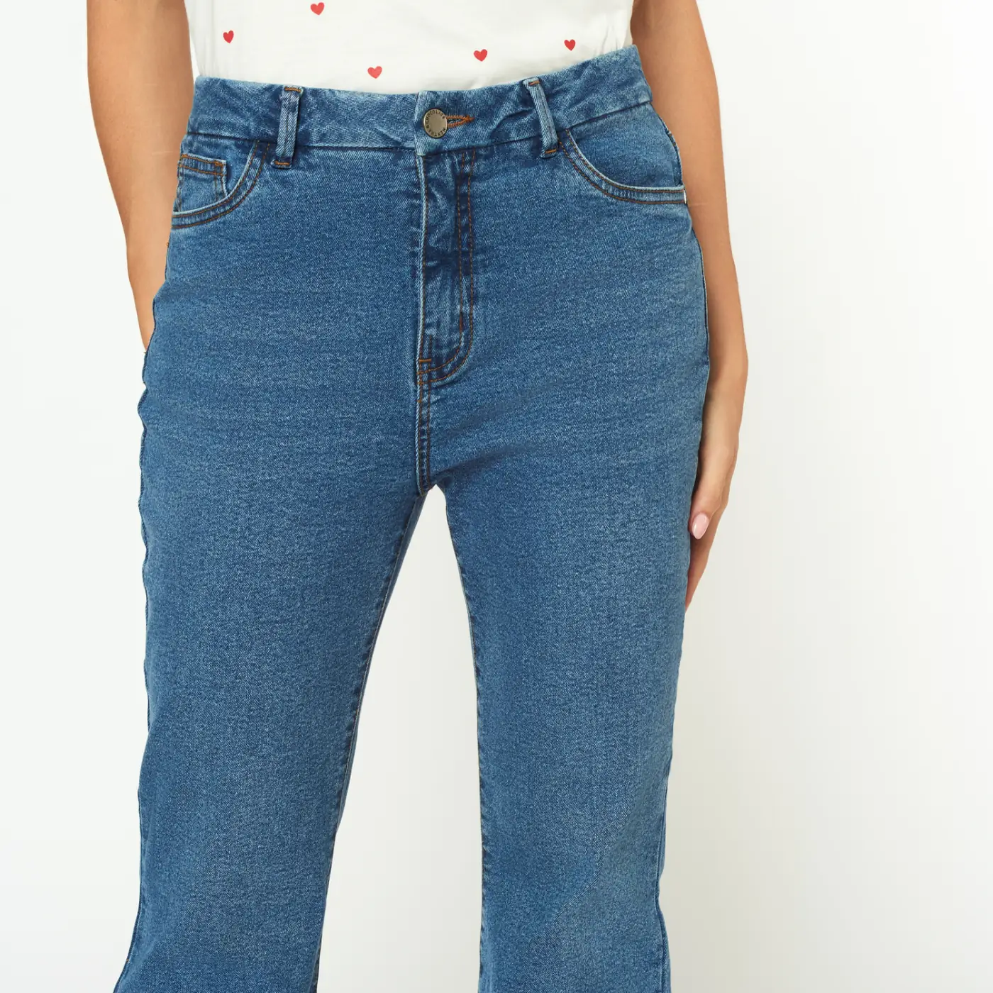JEAN FLARE MUJER MENTHA Y CHOCOLATE ANIE - 2