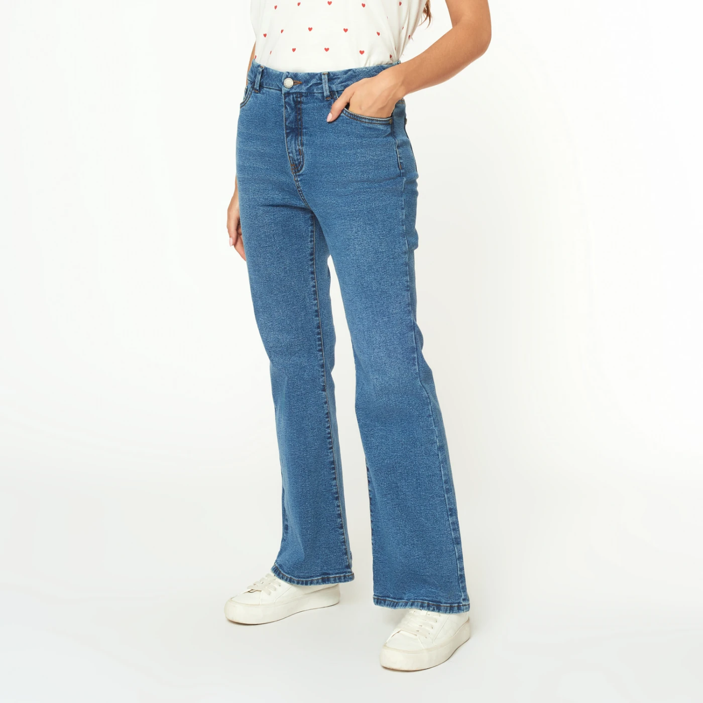 JEAN FLARE MUJER MENTHA Y CHOCOLATE ANIE - 3