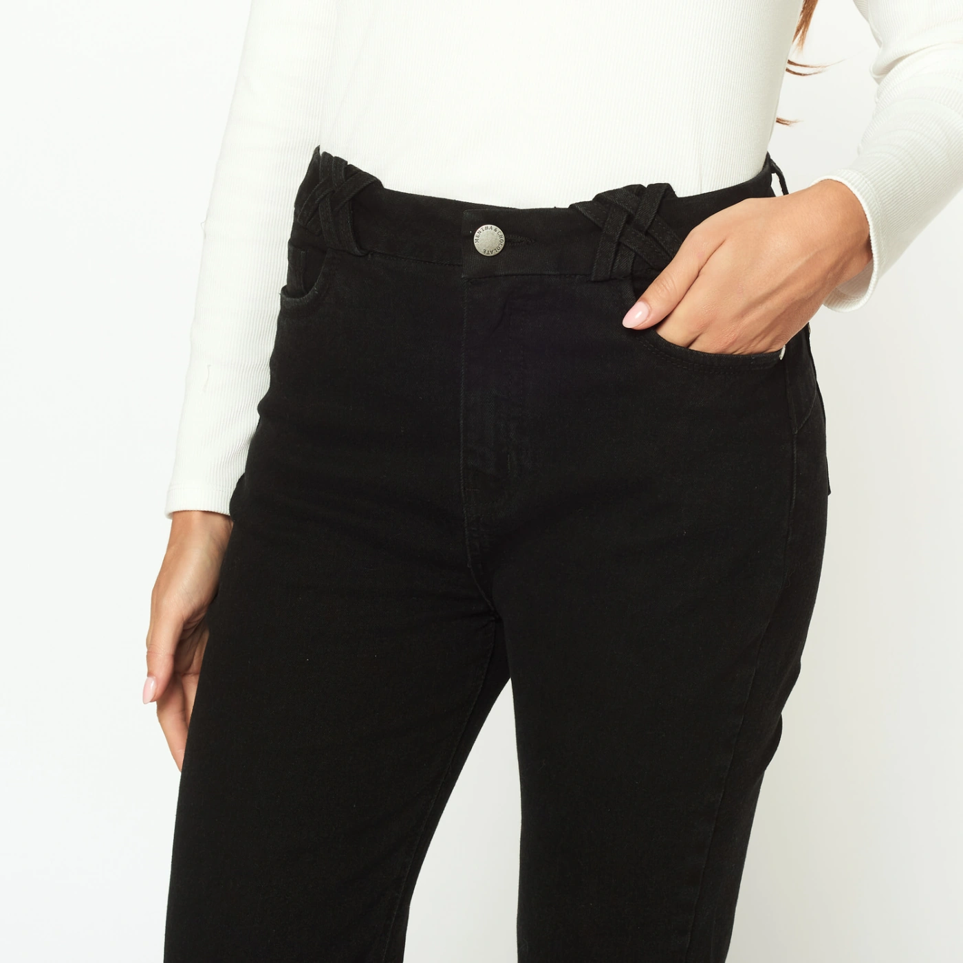JEAN FLARE MUJER MENTHA Y CHOCOLATE BRITTNEY - 2
