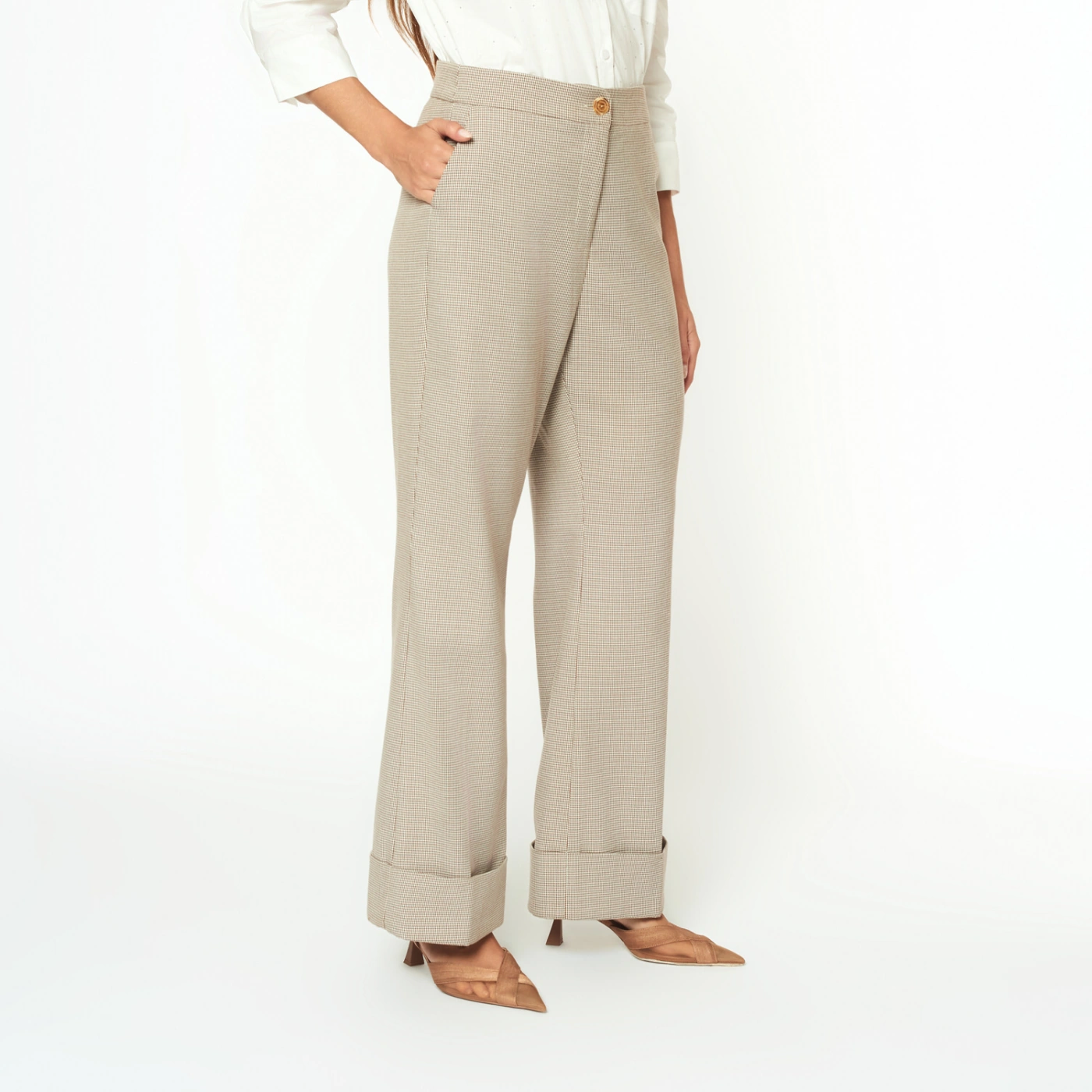 PANTALÓN CULOTTE MUJER MENTHA Y CHOCOLATE ALESSA - 3