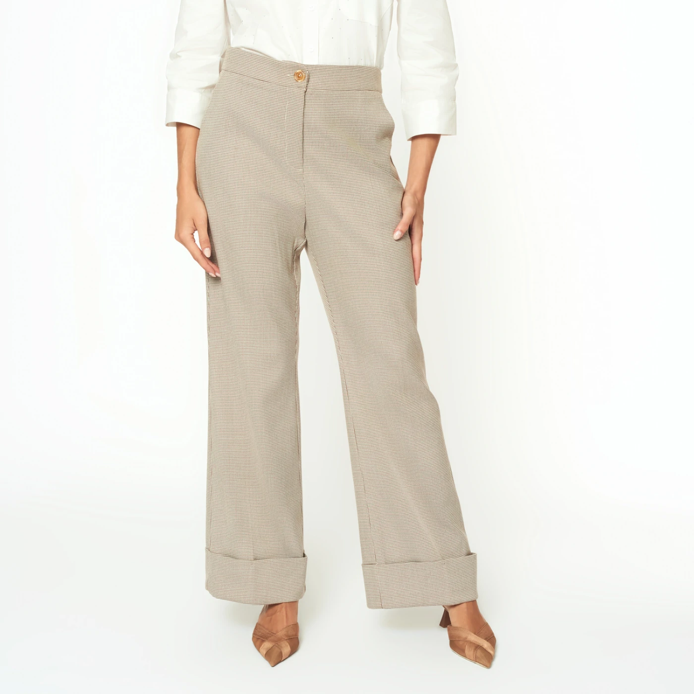 PANTALÓN CULOTTE MUJER MENTHA Y CHOCOLATE ALESSA - 1