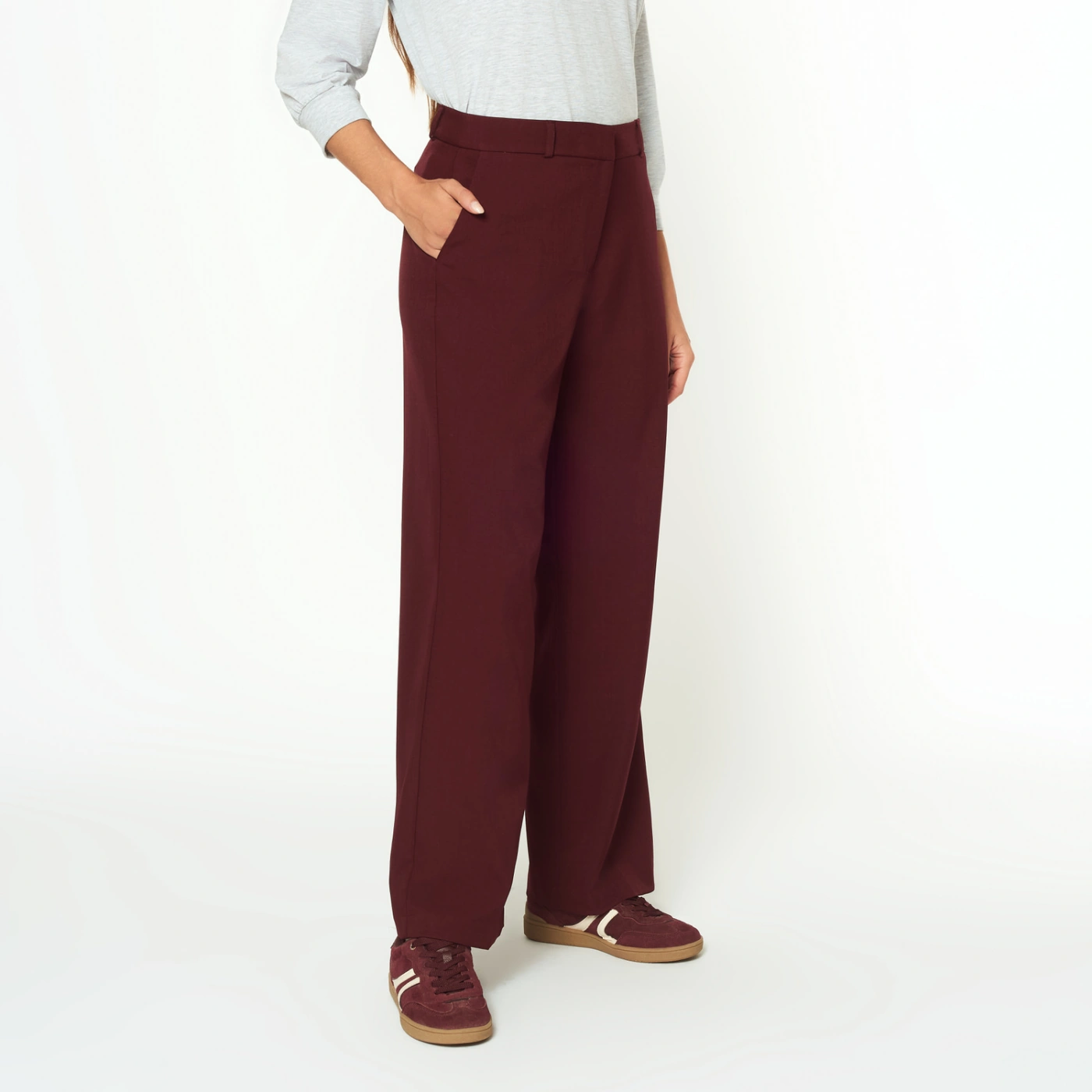PANTALÓN RECTO MUJER MENTHA Y CHOCOLATE AIXA - 3
