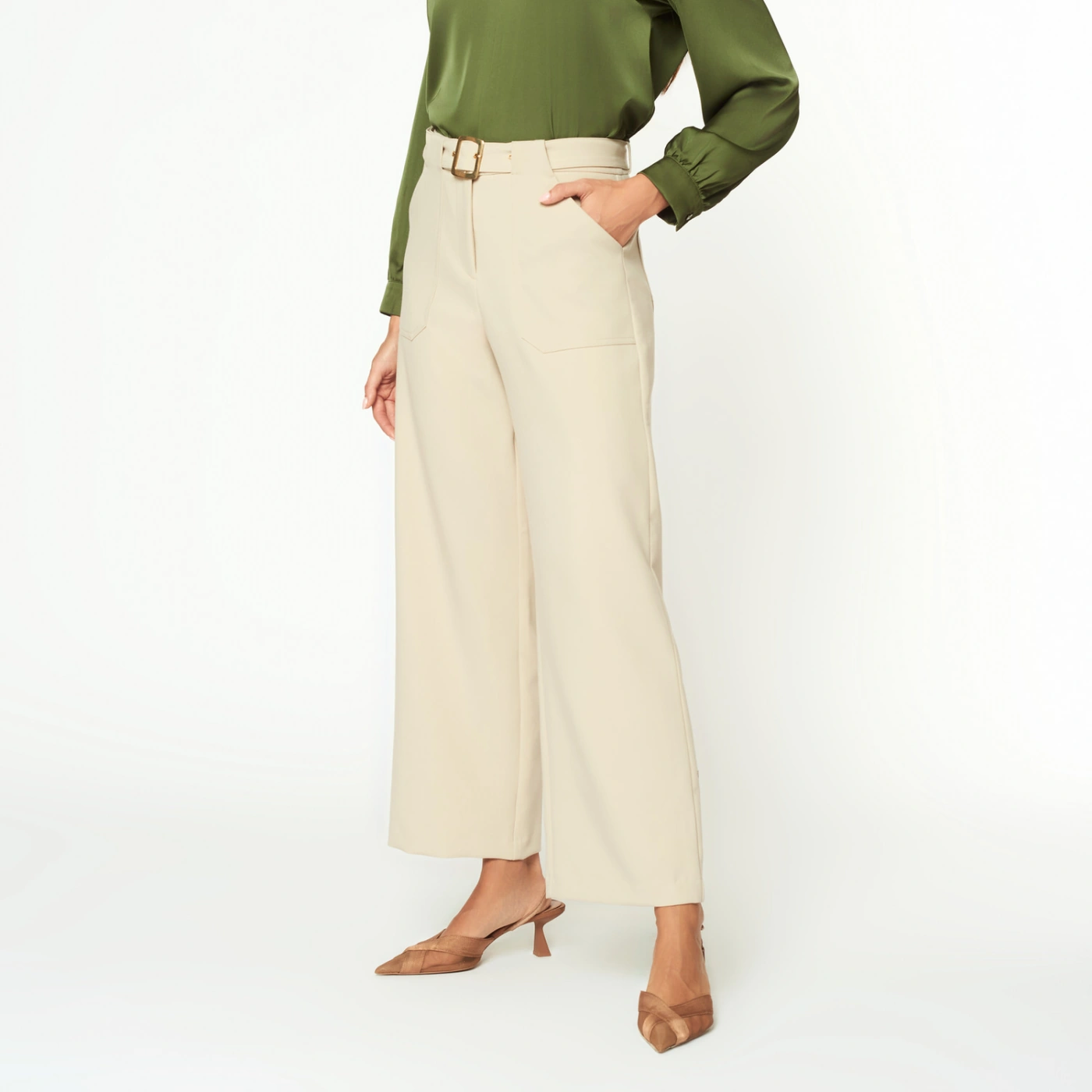 PANTALÓN RECTO MUJER MENTHA Y CHOCOLATE ALESKA - 3