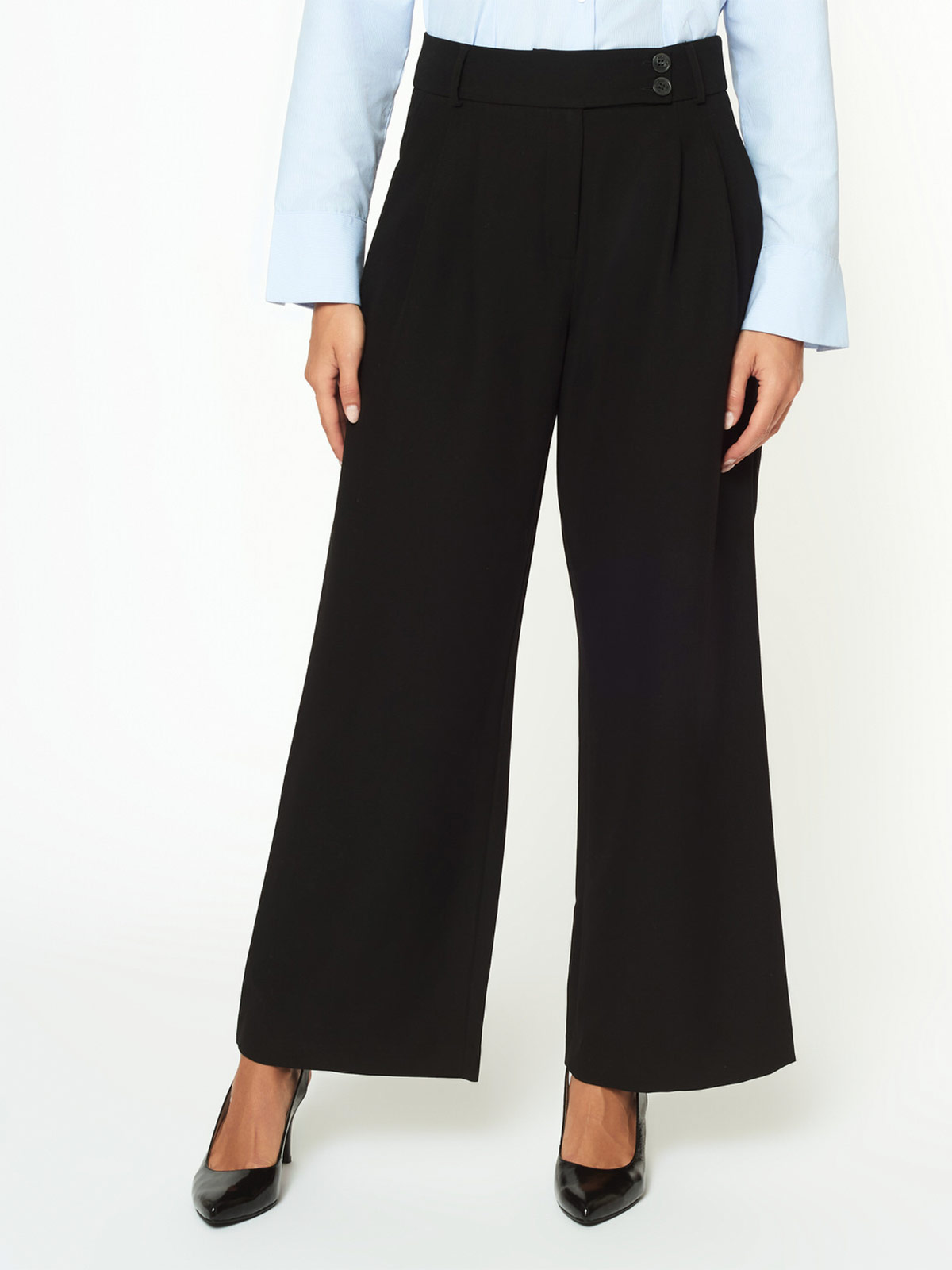 PANTALÓN RECTO MUJER MENTHA Y CHOCOLATE BRIGIDA - 1