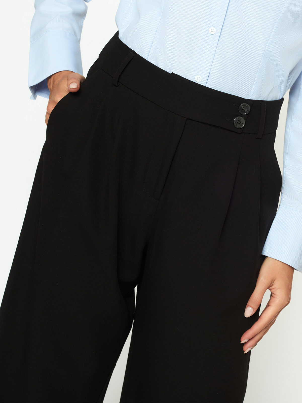 PANTALÓN RECTO MUJER MENTHA Y CHOCOLATE BRIGIDA - 4