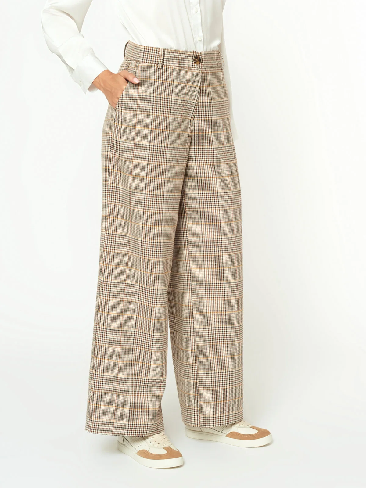 PANTALÓN RECTO MUJER MENTHA Y CHOCOLATE NEW JADE - 2