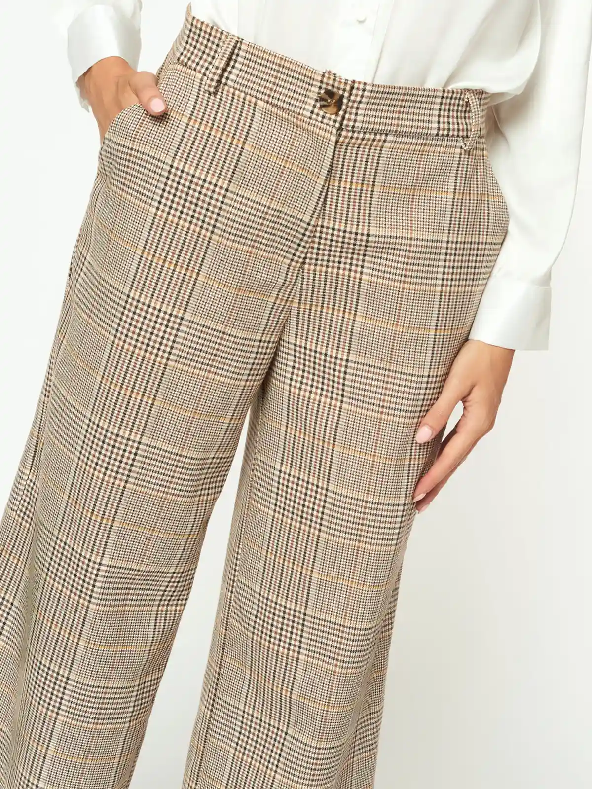 PANTALÓN RECTO MUJER MENTHA Y CHOCOLATE NEW JADE - 4