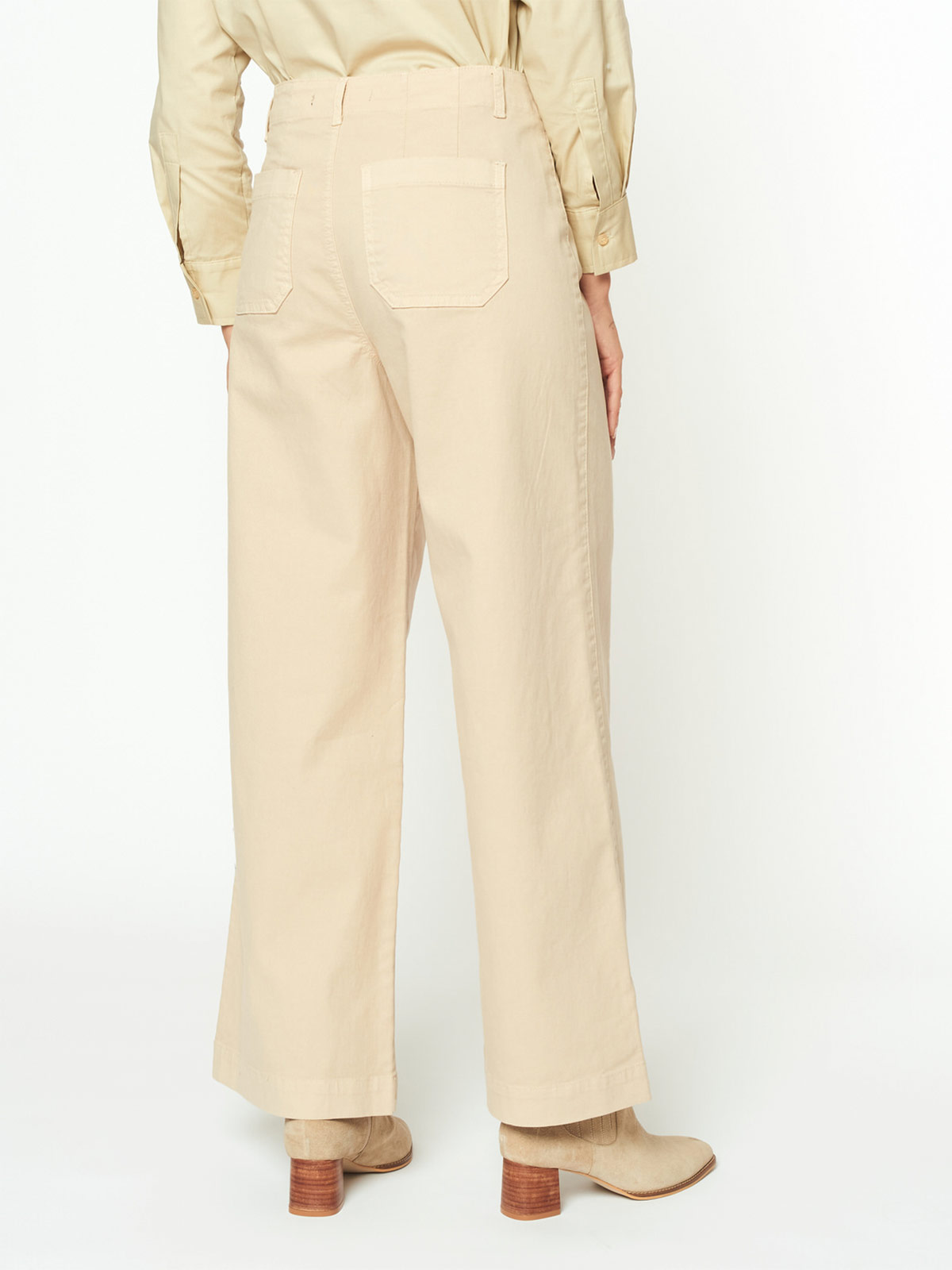 PANTALÓN WIDE LEG MUJER MENTHA Y CHOCOLATE ALAIA - 3