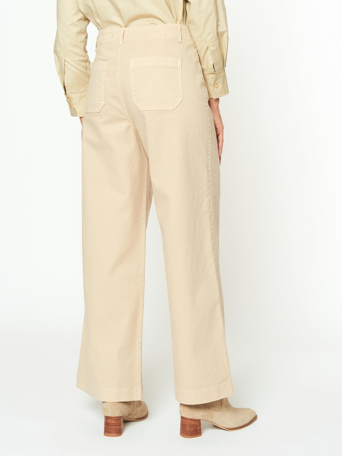 PANTALÓN WIDE LEG MUJER MENTHA Y CHOCOLATE ALAIA - 3