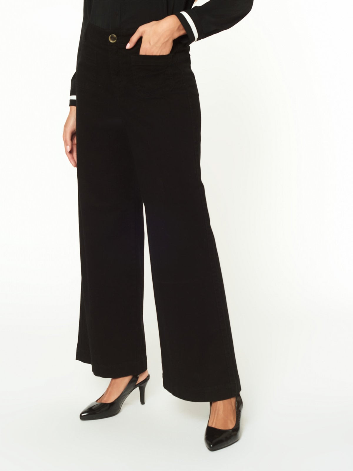 PANTALÓN WIDE LEG MUJER MENTHA Y CHOCOLATE ALAIA - 2