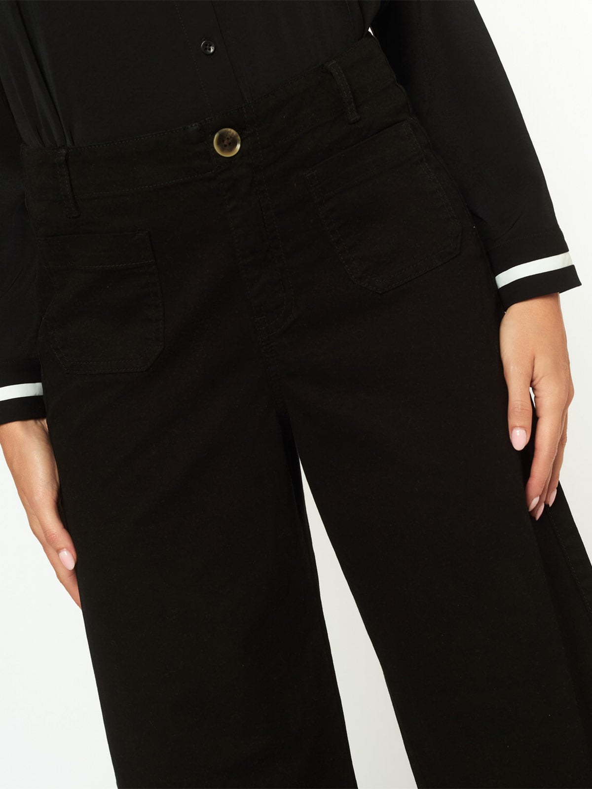 PANTALÓN WIDE LEG MUJER MENTHA Y CHOCOLATE ALAIA - 4