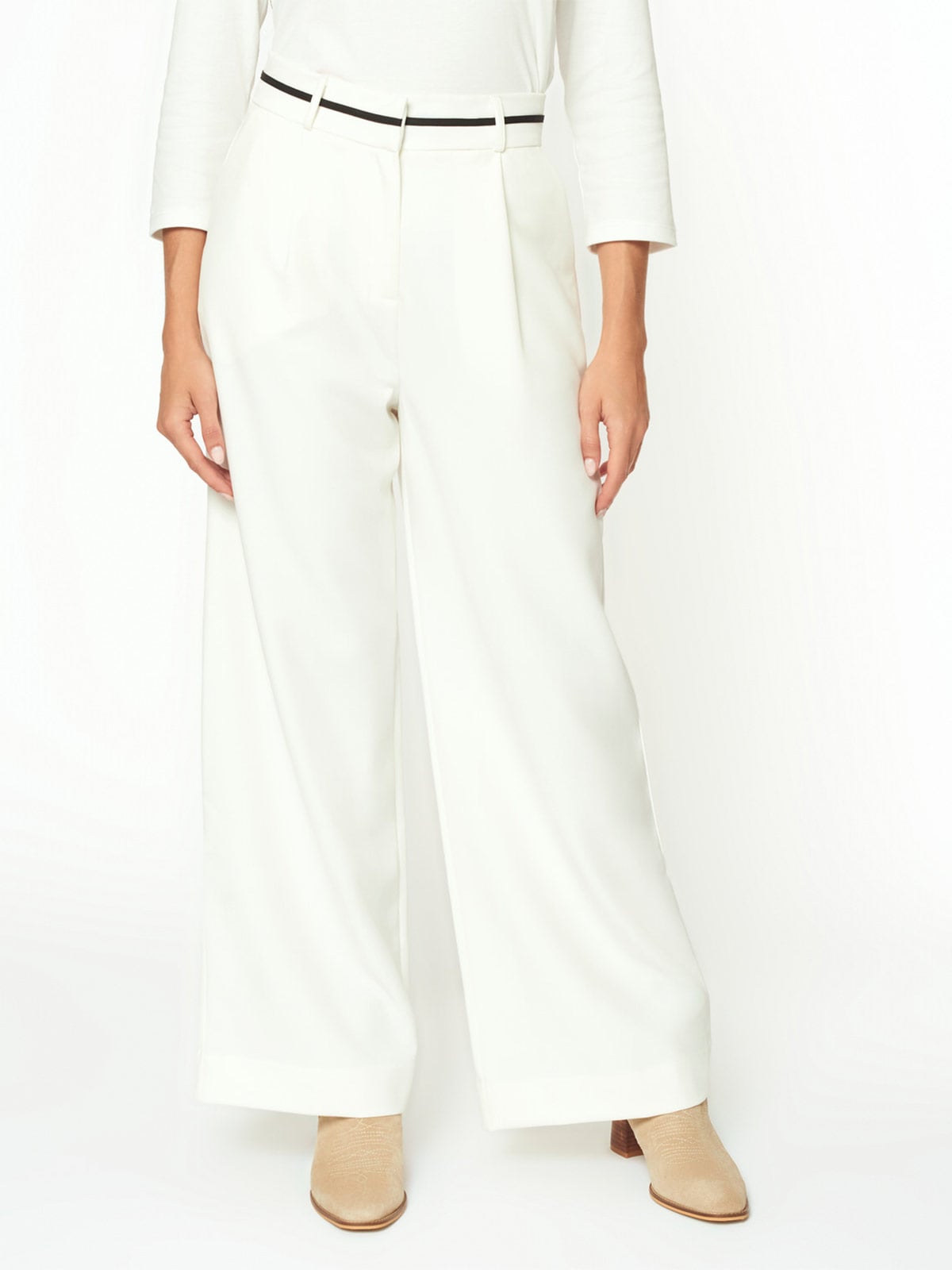 PANTALÓN WIDE LEG MUJER MENTHA Y CHOCOLATE DARI - 1