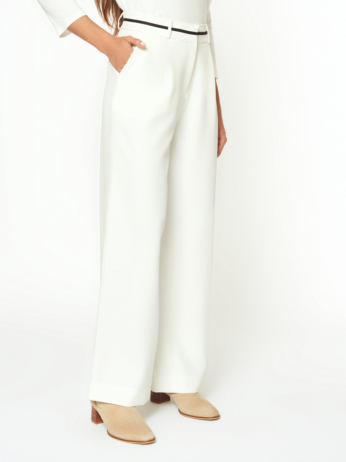 PANTALÓN WIDE LEG MUJER MENTHA Y CHOCOLATE DARI - 2