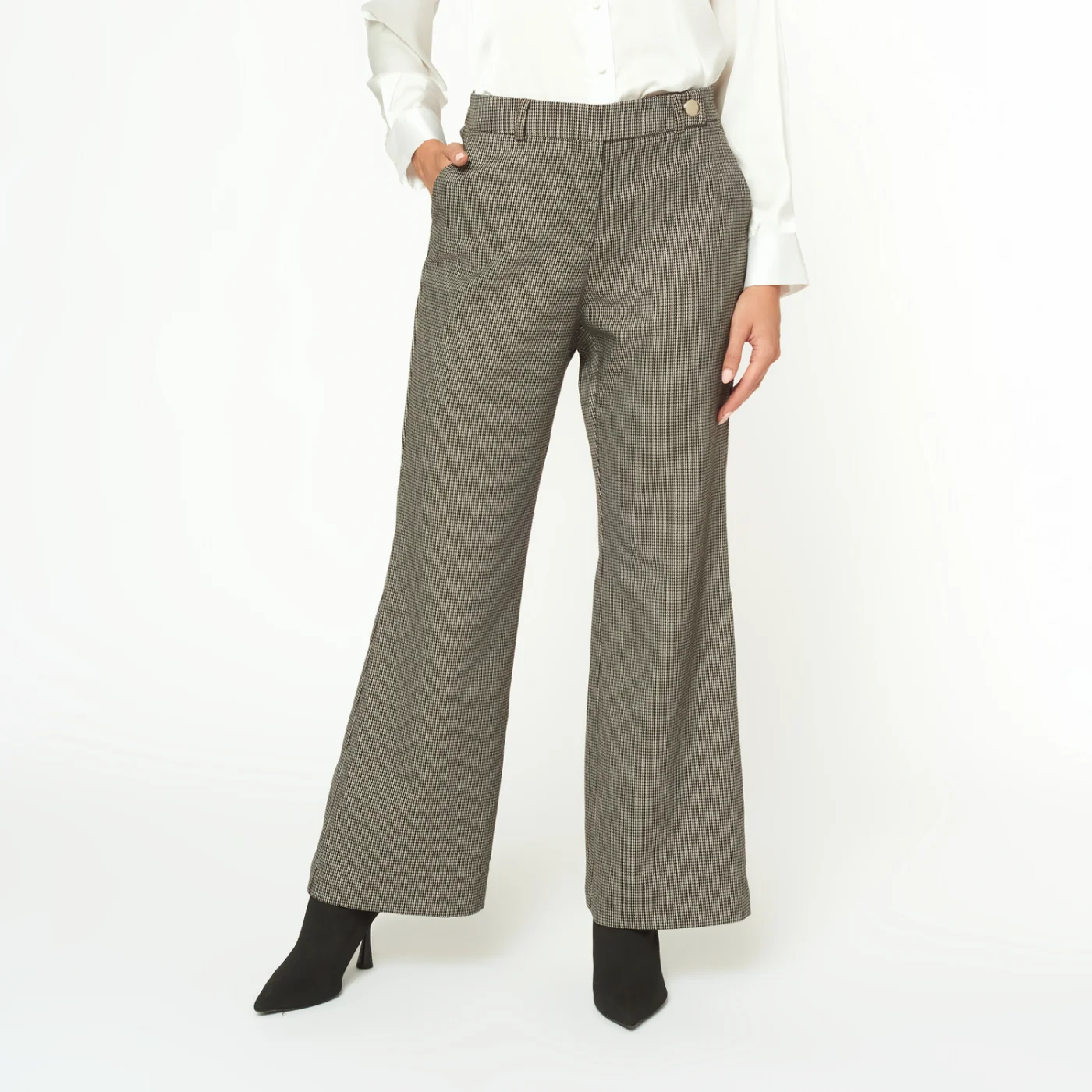 PANTALÓN FLARE  MUJER MENTHA Y CHOCOLATE AURI - 1