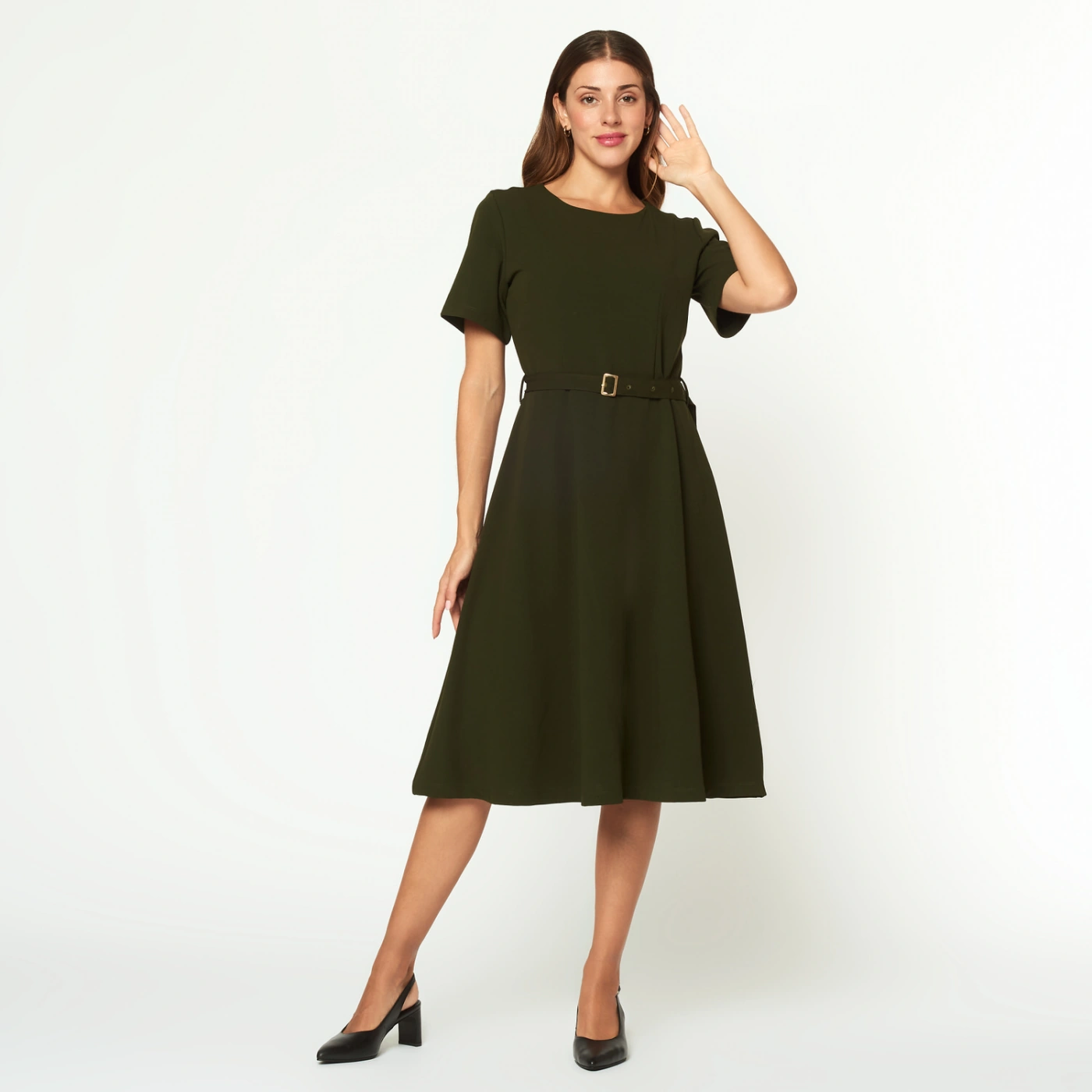 VESTIDO MUJER MENTHA Y CHOCOLATE LORENZA - 1