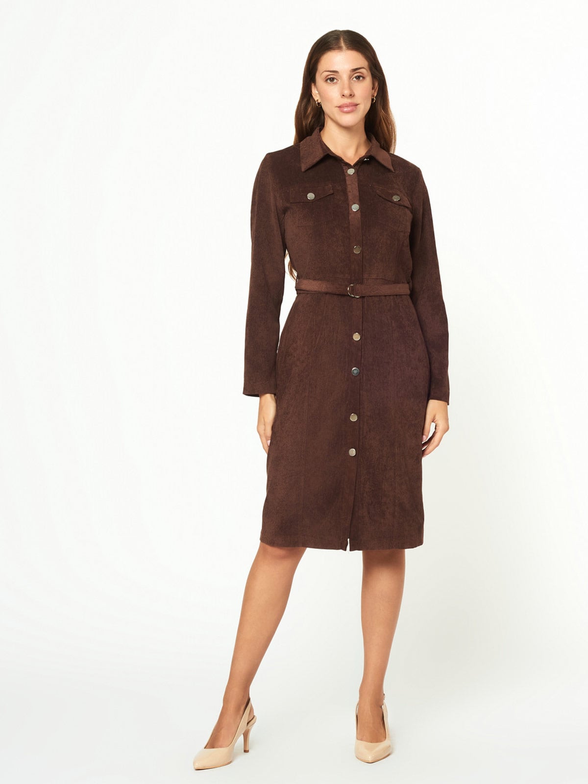 VESTIDO MUJER MENTHA Y CHOCOLATE LOURDES - 1