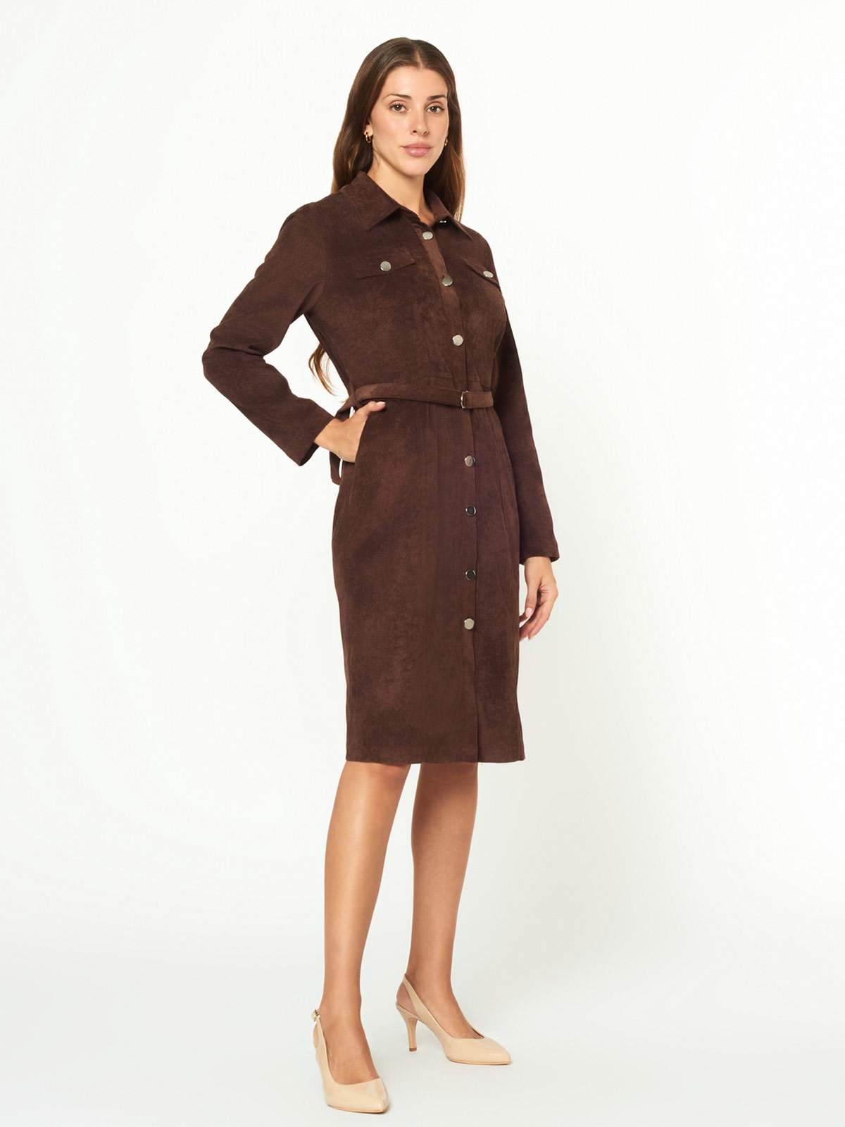 VESTIDO MUJER MENTHA Y CHOCOLATE LOURDES - 2