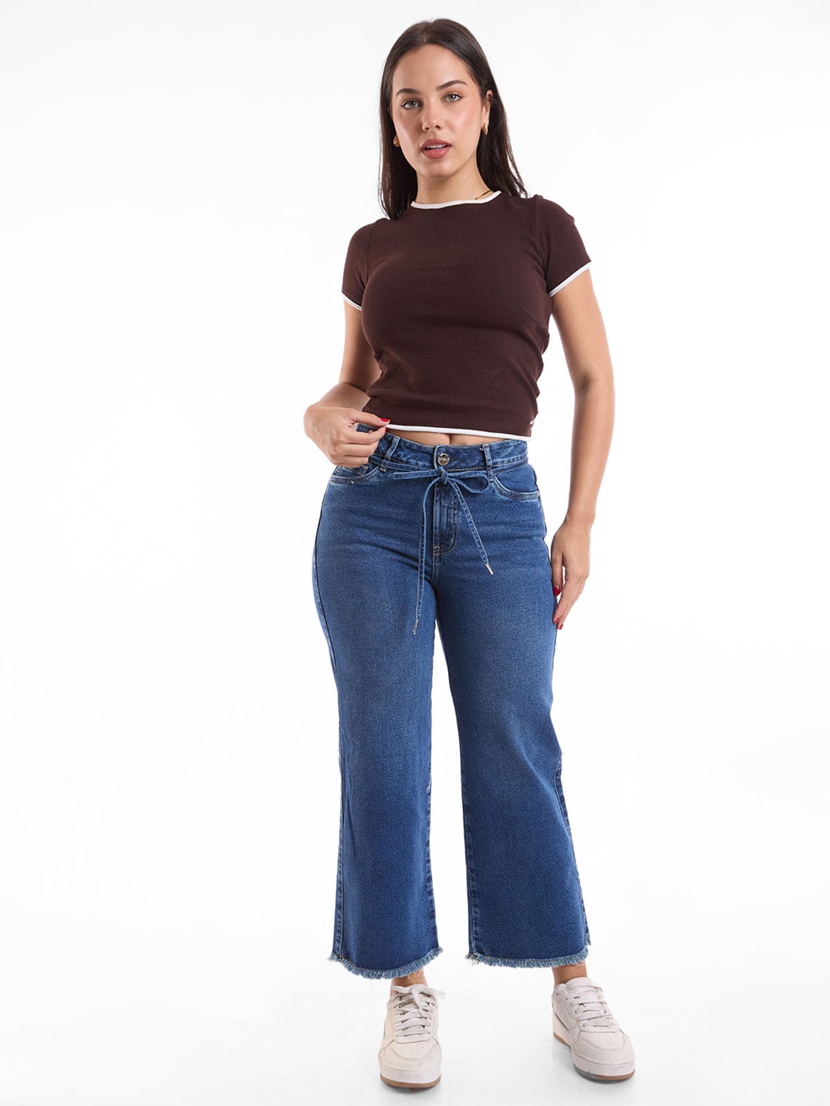 JEANS CROPPED STRAIGHT MUJER METAL JEANS PAULINA - 1