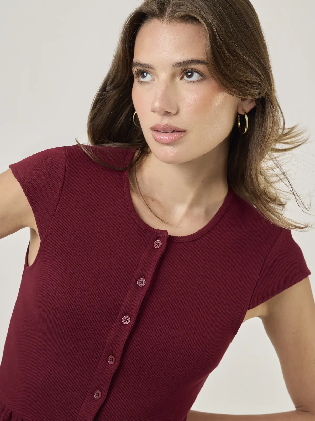 POLO MANGA CORTA MUJER INDEX PLUM - 4