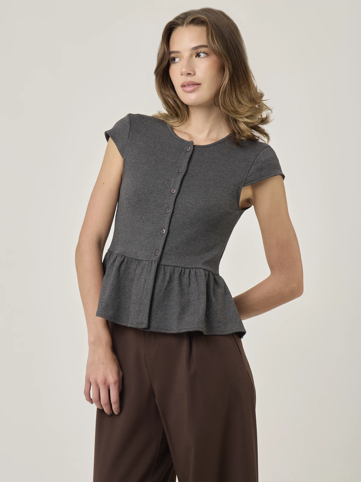 POLO MANGA CORTA MUJER INDEX PLUM - 3