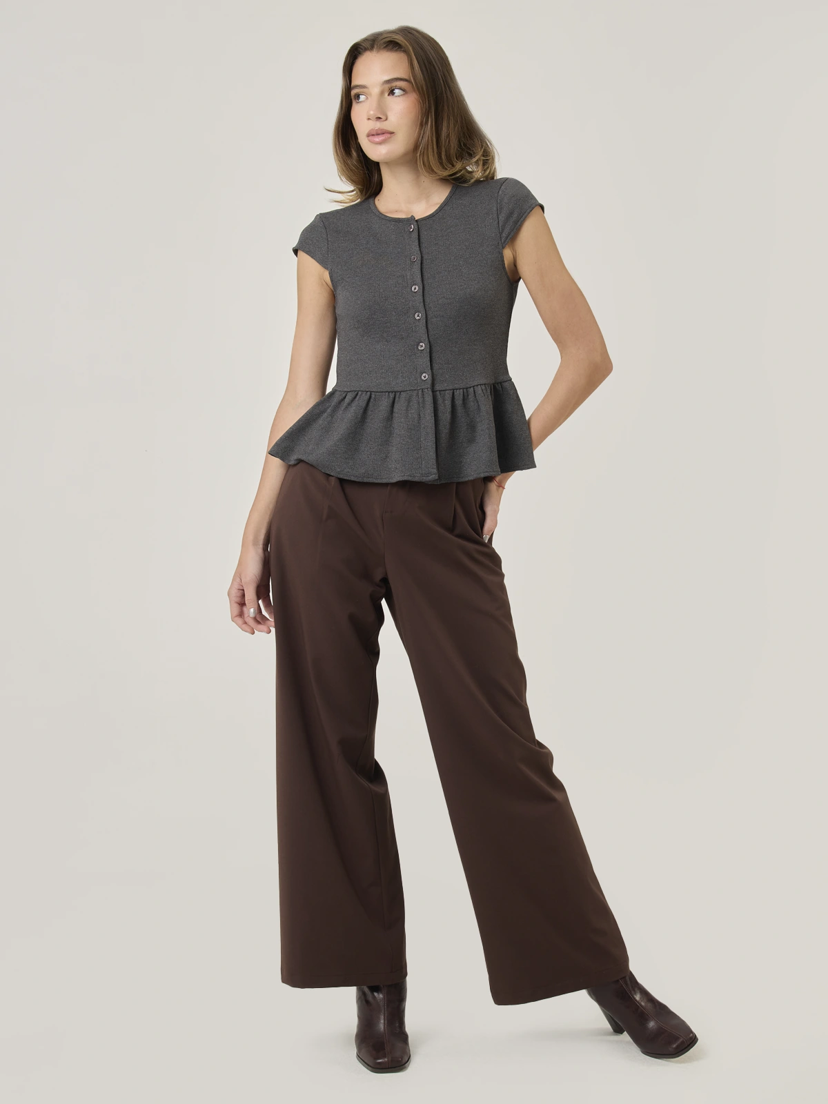 POLO MANGA CORTA MUJER INDEX PLUM - 5